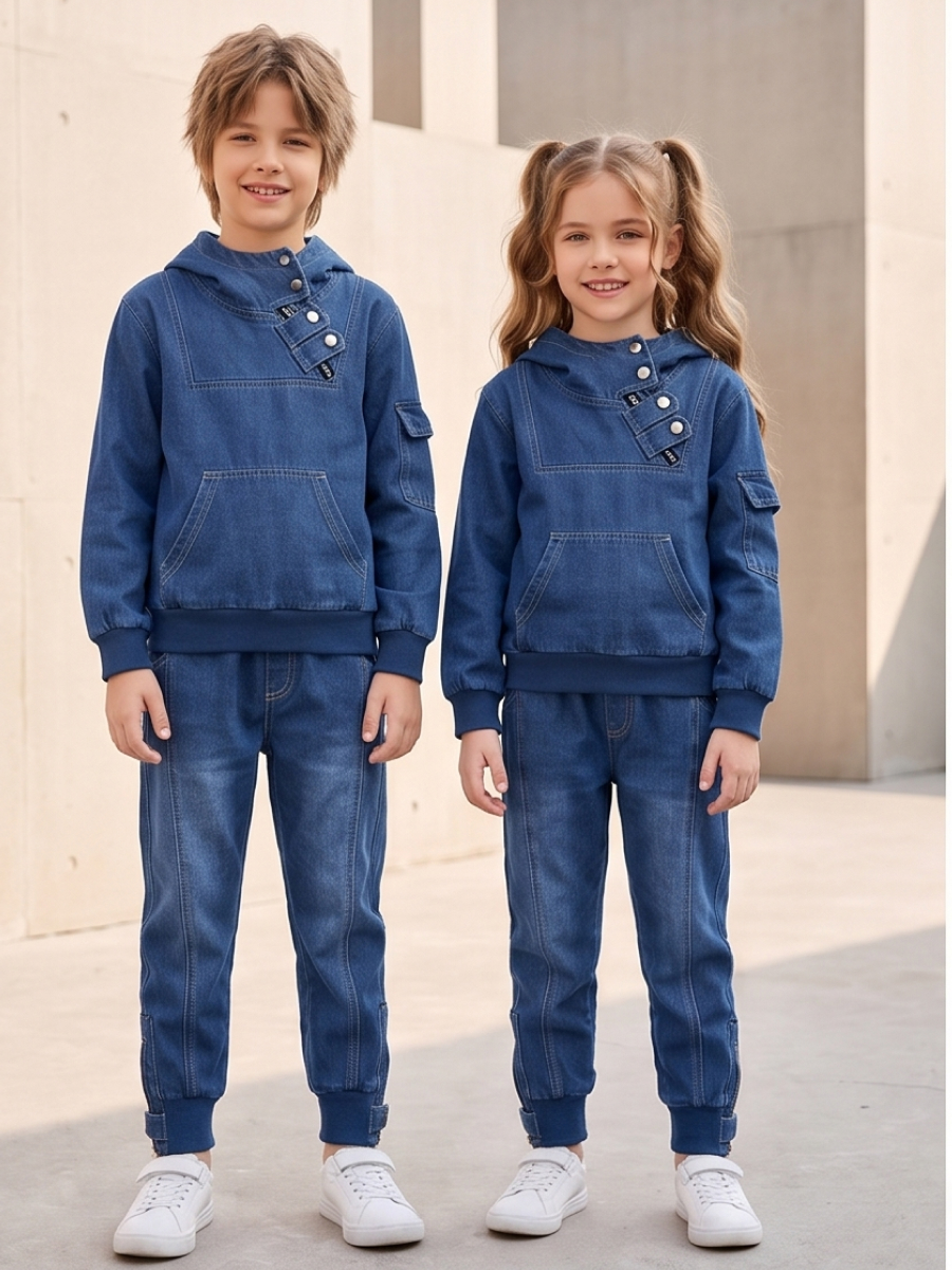 Костюм Artcher kids КостюмДжинс0001Синий - фото 2