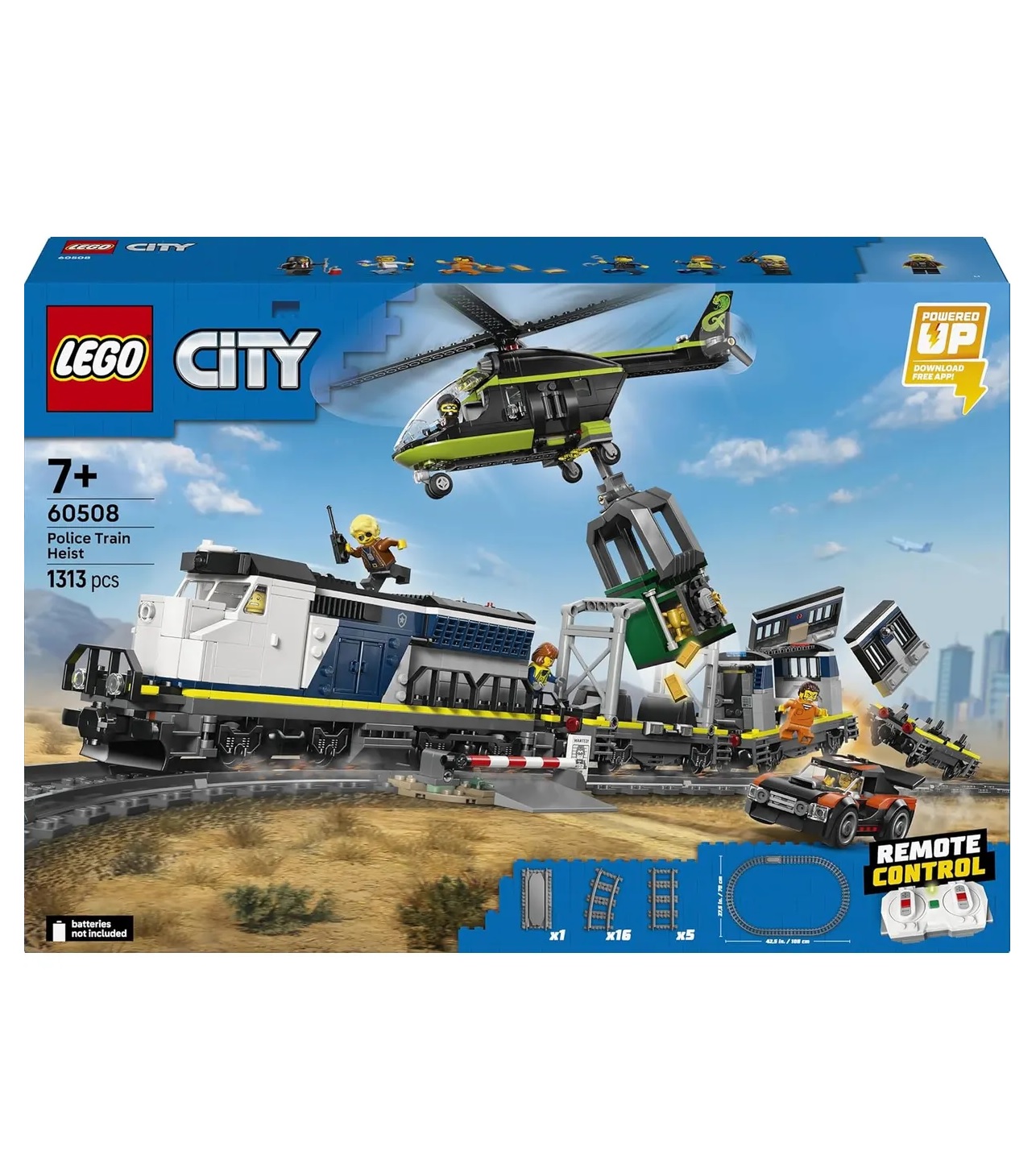 Конструктор LEGO City Ограбление полицейского поезда 1313 дет. - фото 2