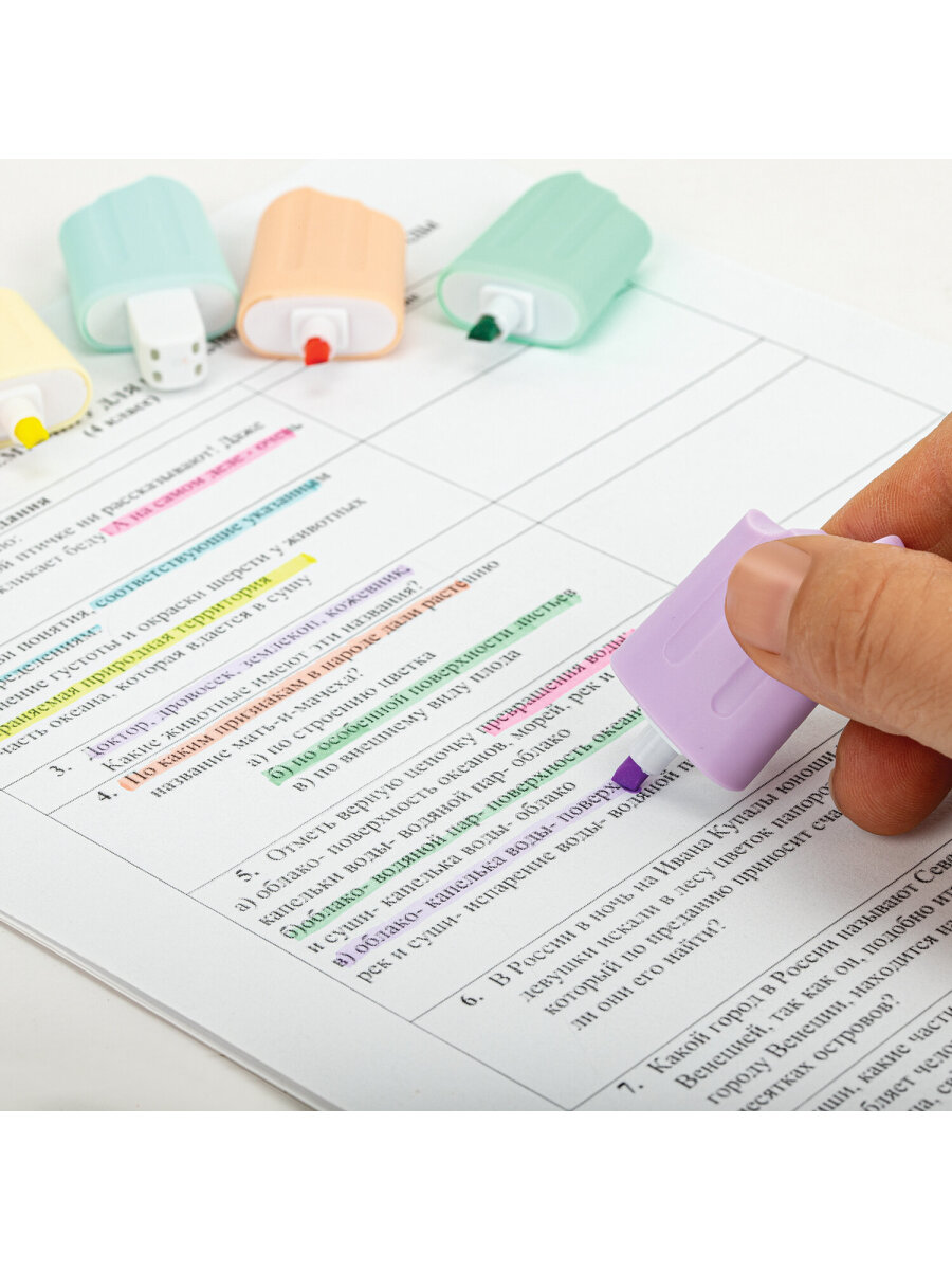 Текстовыделители Юнландия 6 цв. - фото 16