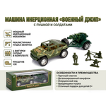 Боевая машина Автоград джип, инерция, пушка и солдаты