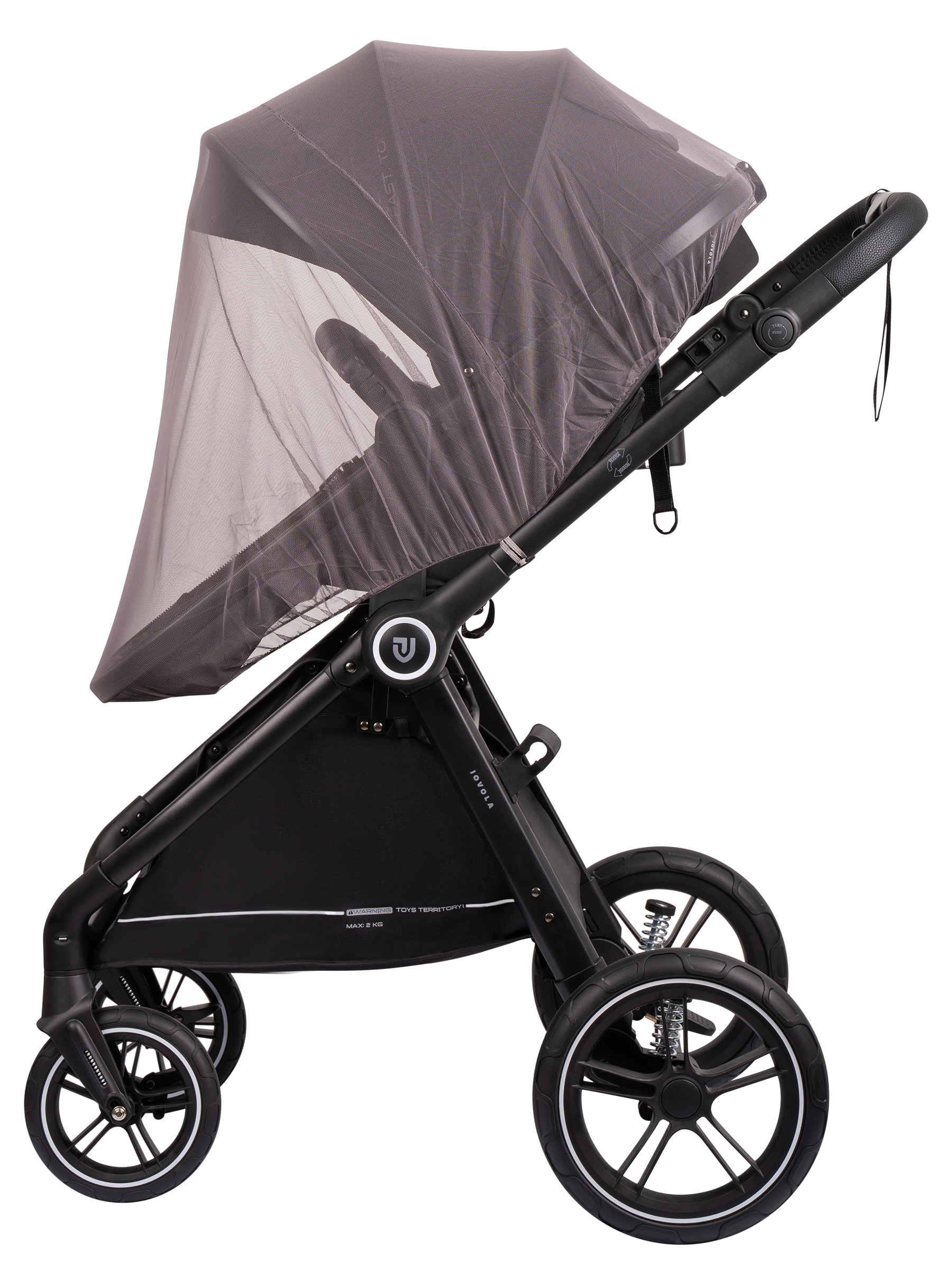 Коляска трансформер JOVOLA Truck, перекидная ручка черный - фото 15