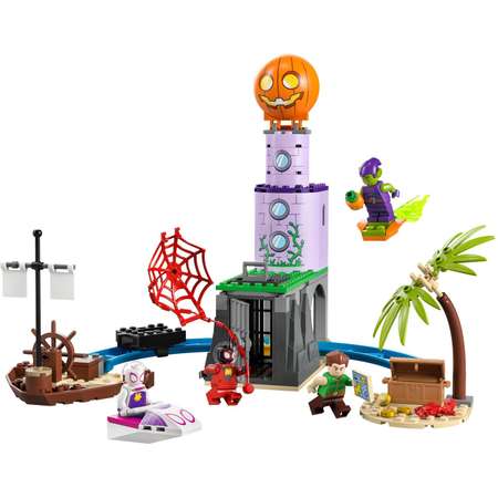 Конструктор LEGO Spidey Team Green Goblins Lighthouse блочный
