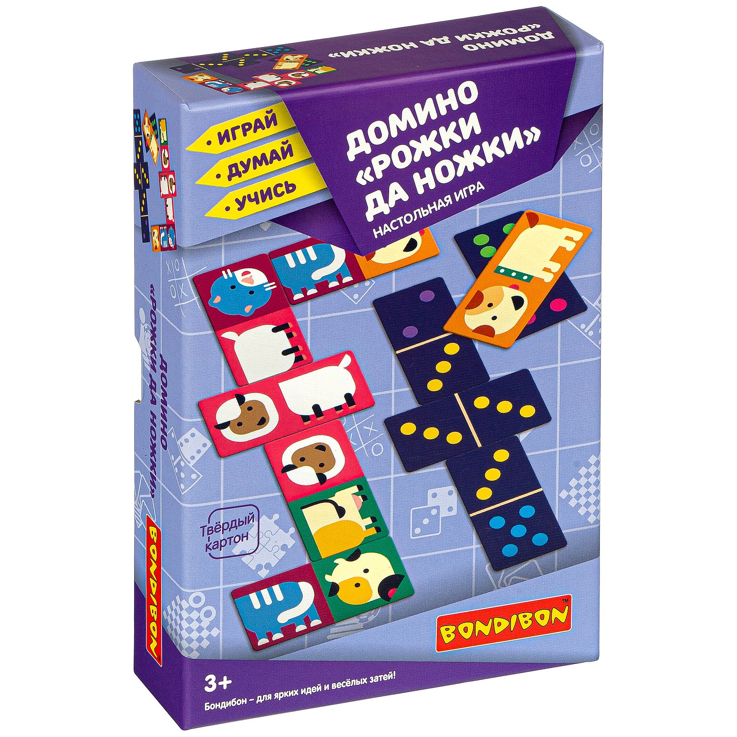Настольная игра Bondibon домино Рожки да ножки - фото 3