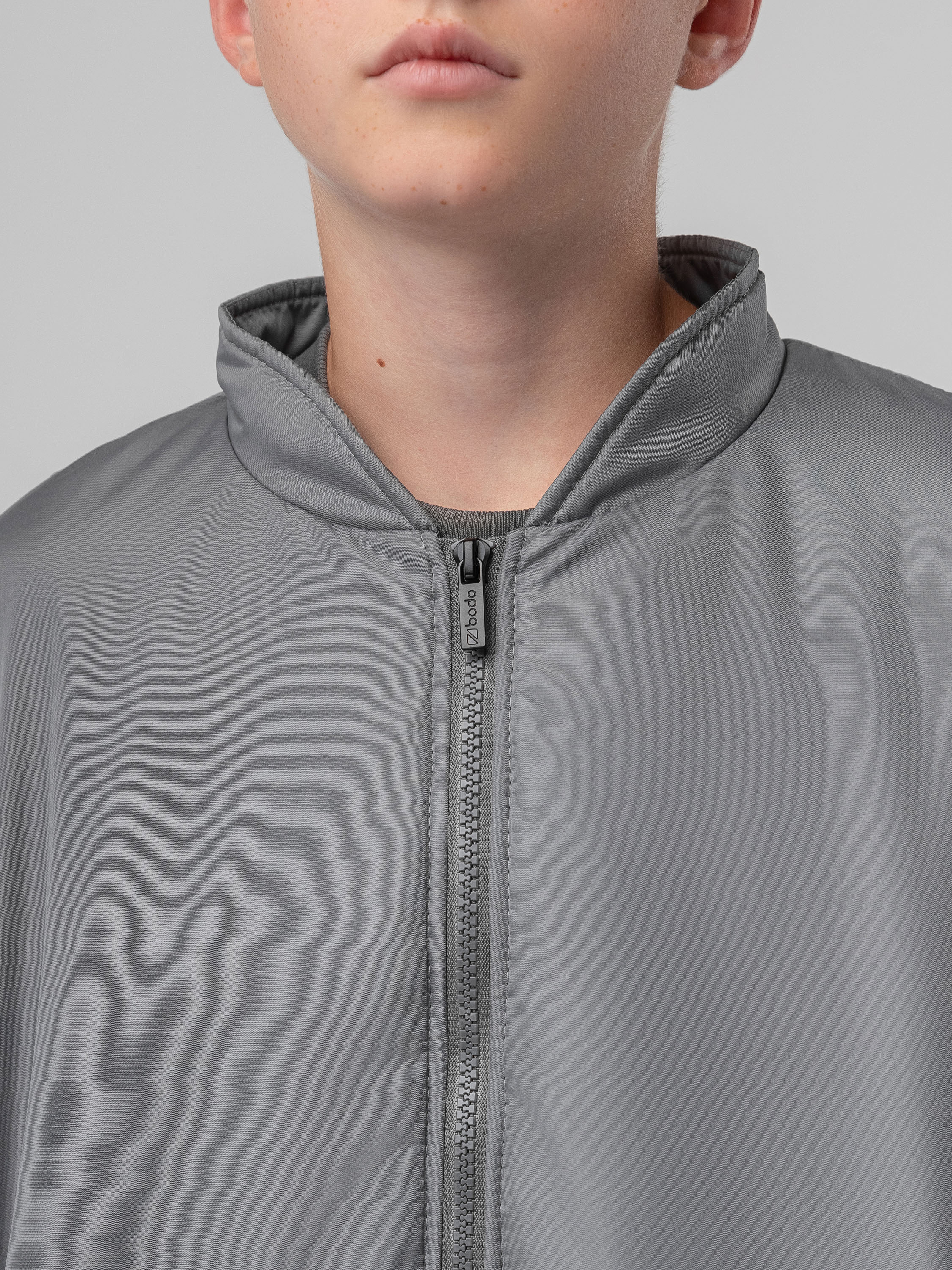 Куртка-бомбер Bodo 49-11МU_серый - фото 7