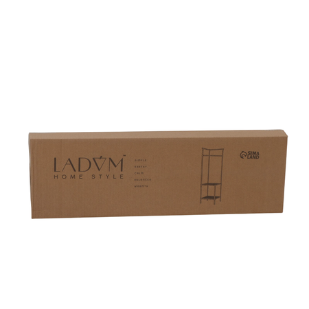 Вешалка напольная LaDom для одежды угловая с полками 2 яруса 45*60*180см 9556915