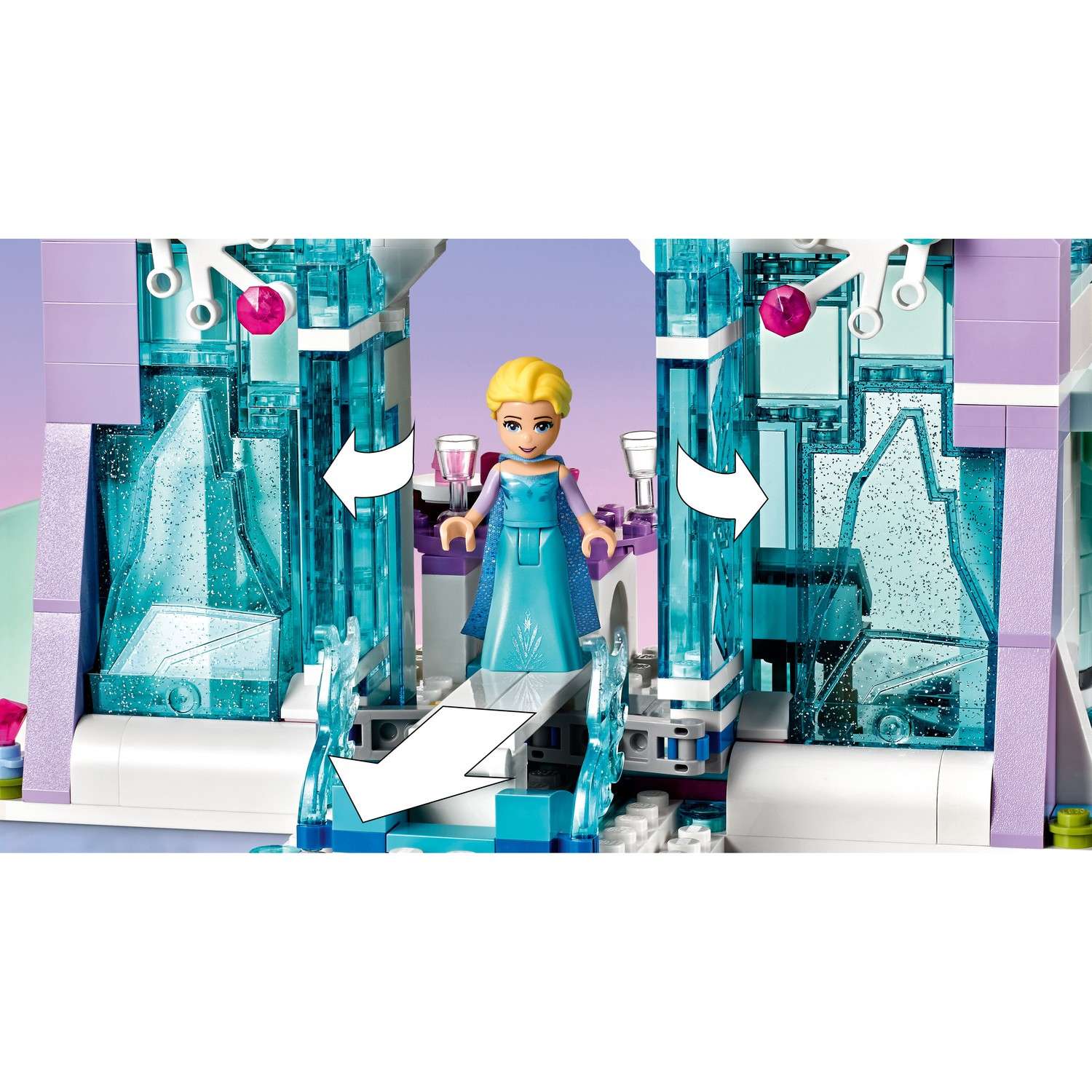 Конструктор LEGO Disney Princess Волшебный ледяной замок Эльзы блочный - фото 8