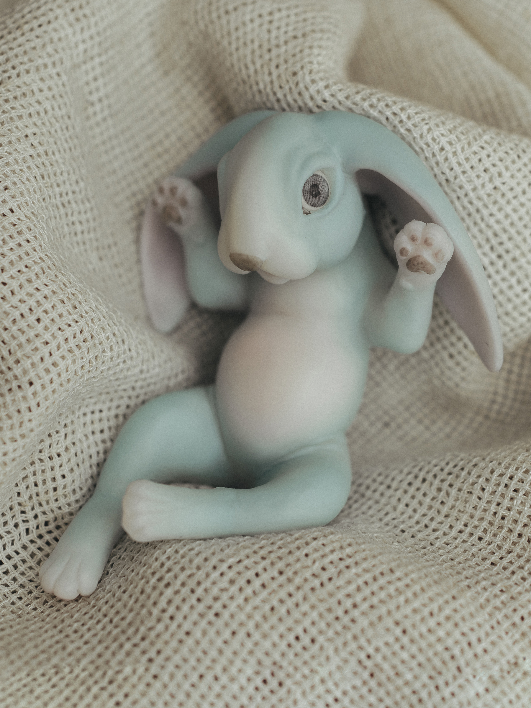 Кукла мини Magic Manufactory Magic history Зайчонок голубой высота 15 см 4631169404130 - фото 2