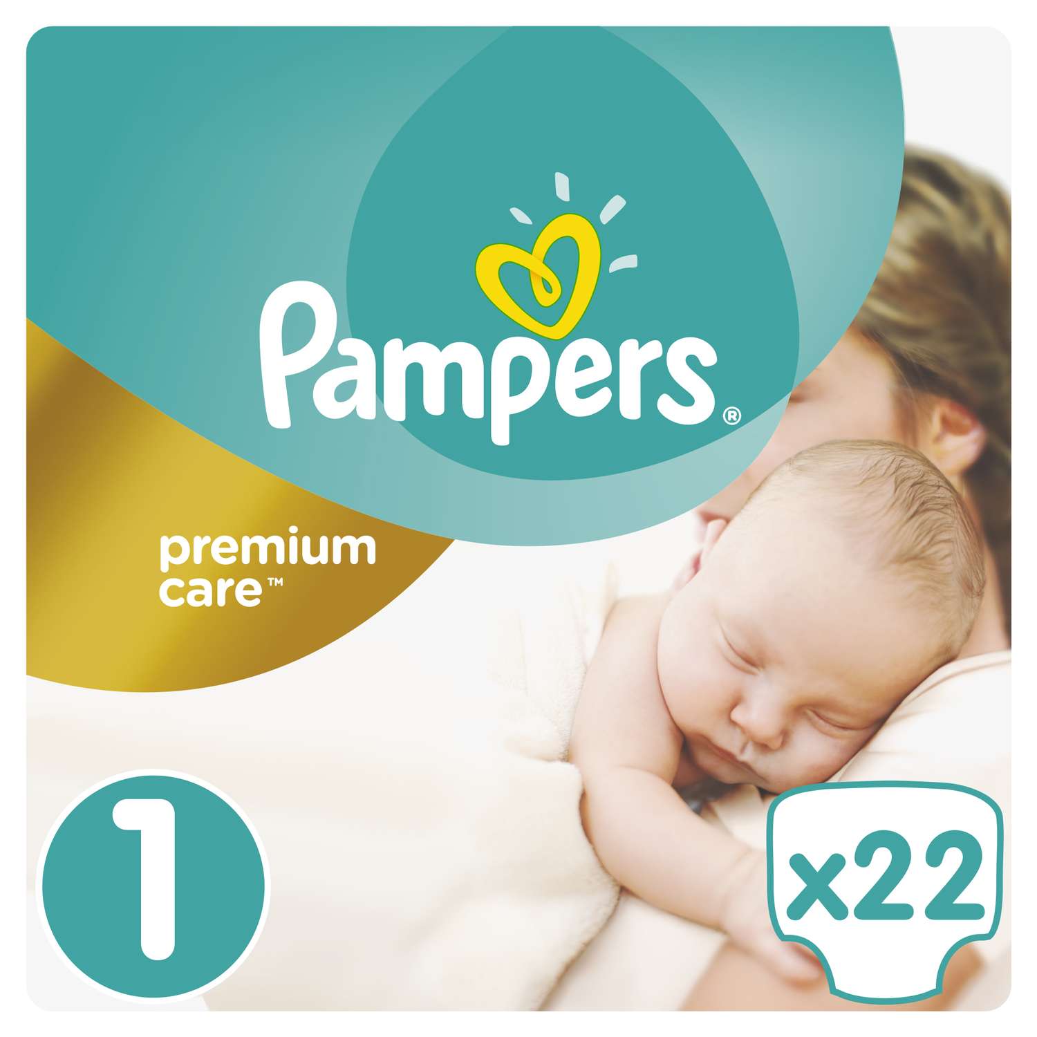 Подгузники Pampers Premium Care 1 (2-5 кг) 22 шт. - фото 1