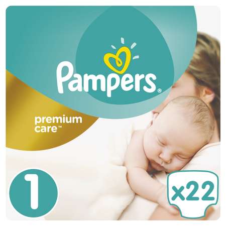 Подгузники Pampers Premium Care 1 (2-5 кг) 22 шт.
