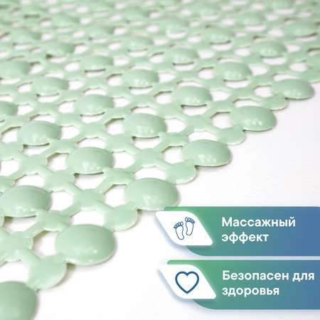 Коврик для ванной VILINA противоскользящий на присосках 36х65см