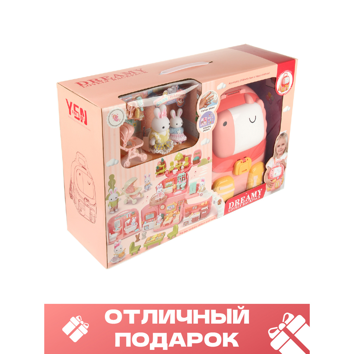 Домик для кукол Veld Co 32 см с мебелью 133529 - фото 10