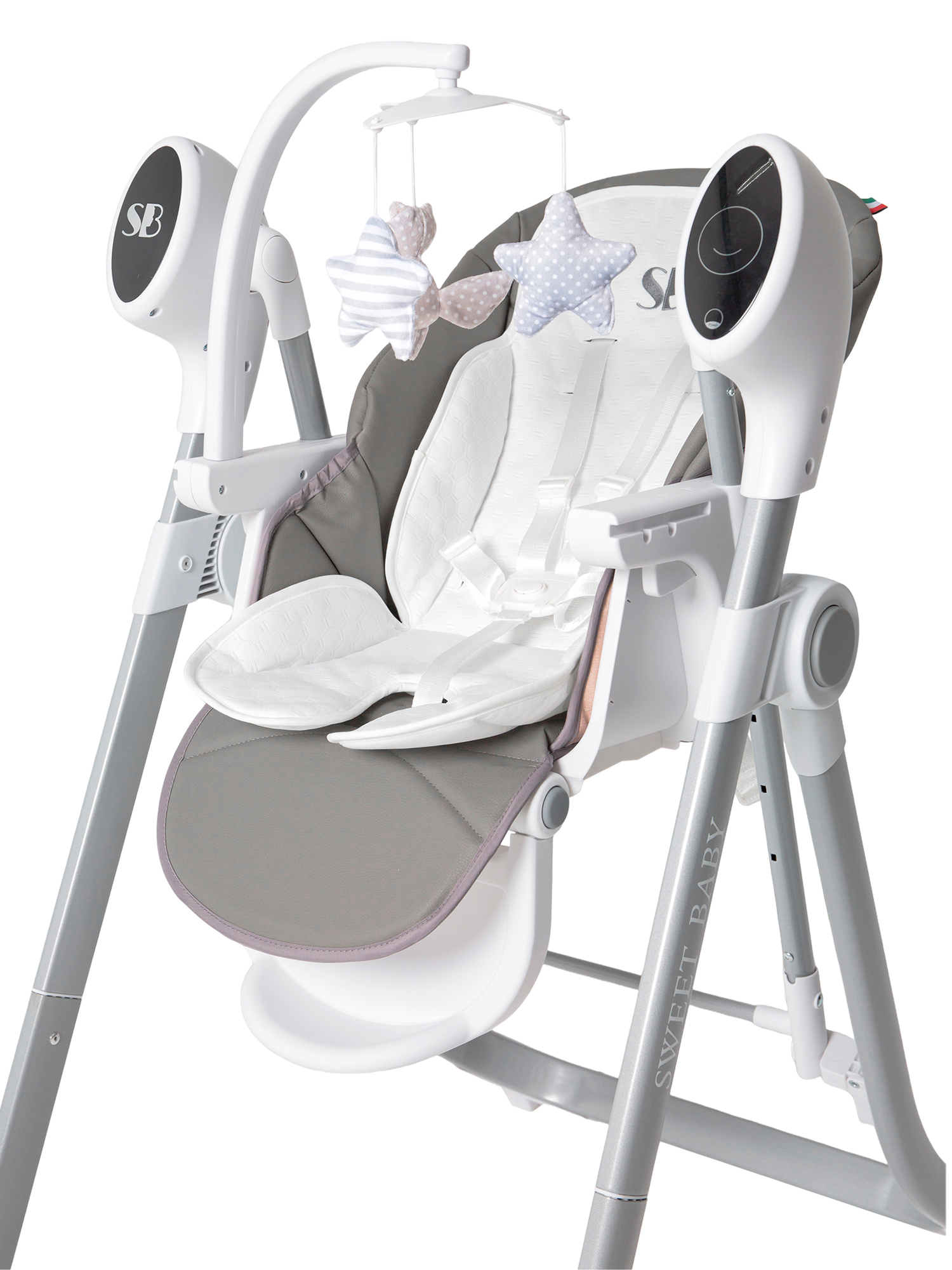 Стульчик для кормления Sweet Baby Amuleto Grey серый - фото 20