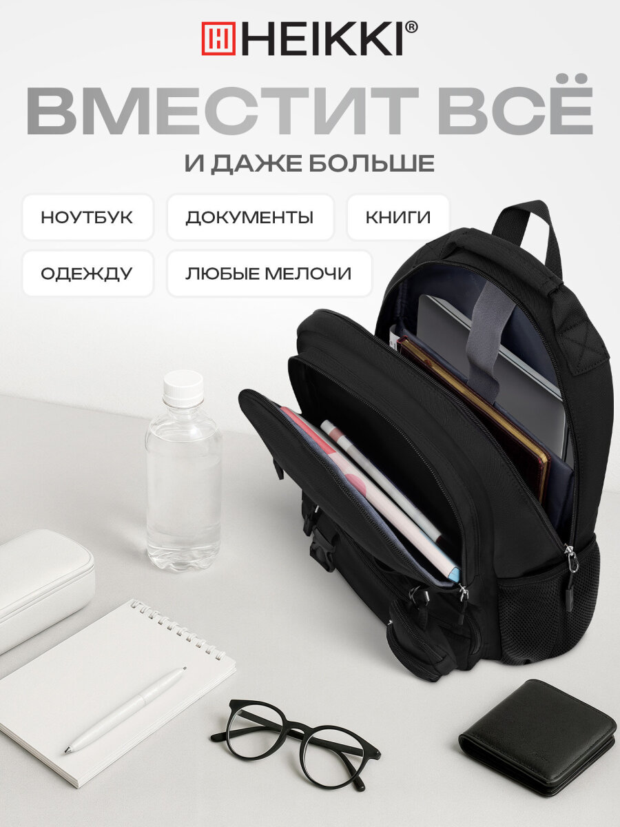Рюкзак HEIKKI школьный городской для подростков для ноутбука - фото 3