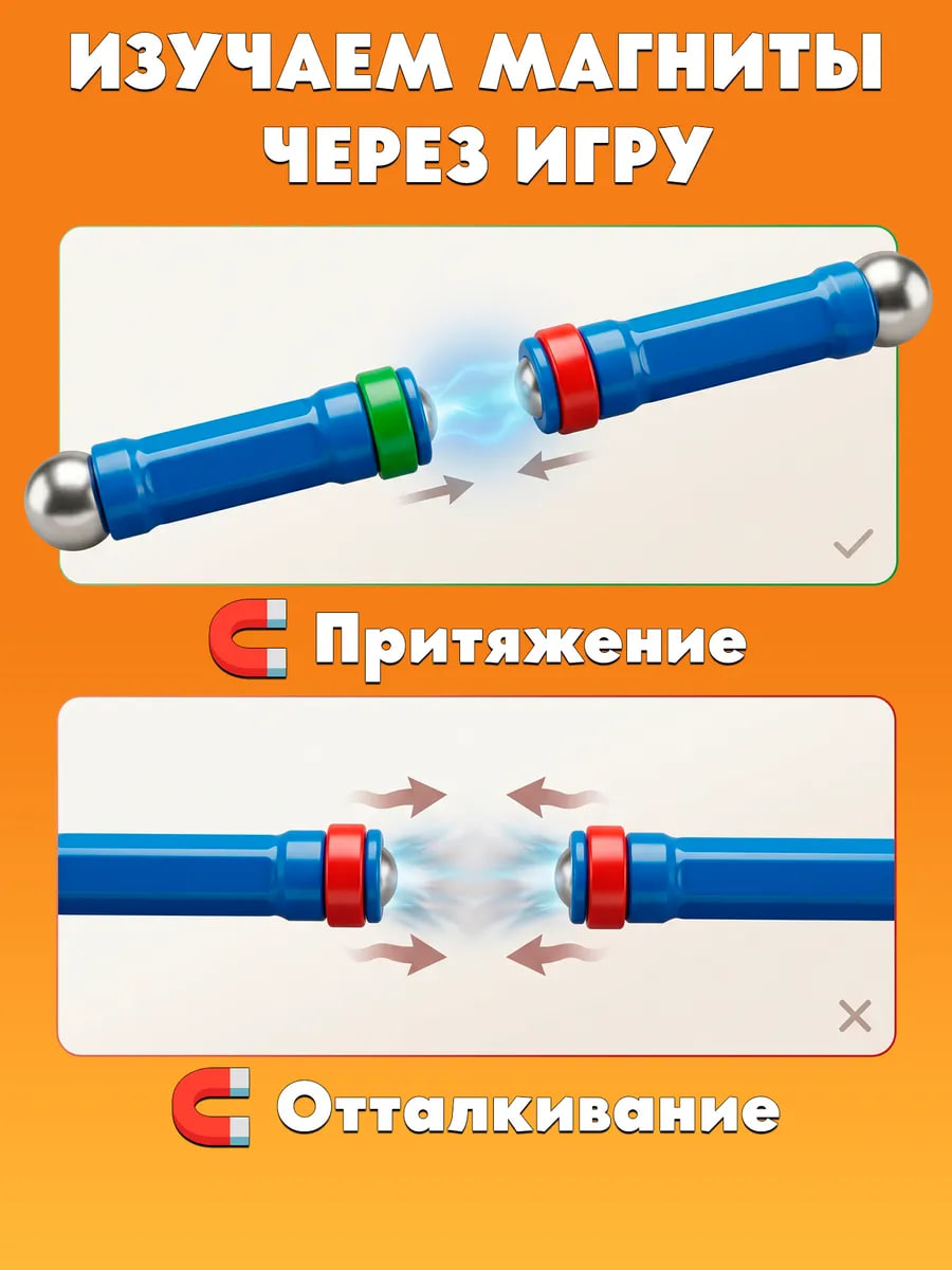 Конструктор Geomag Mechanics магнитный 33 дет. - фото 3