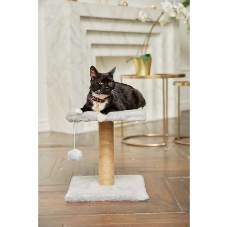 Когтеточка для кошек лежанка Pet БМФ Серый