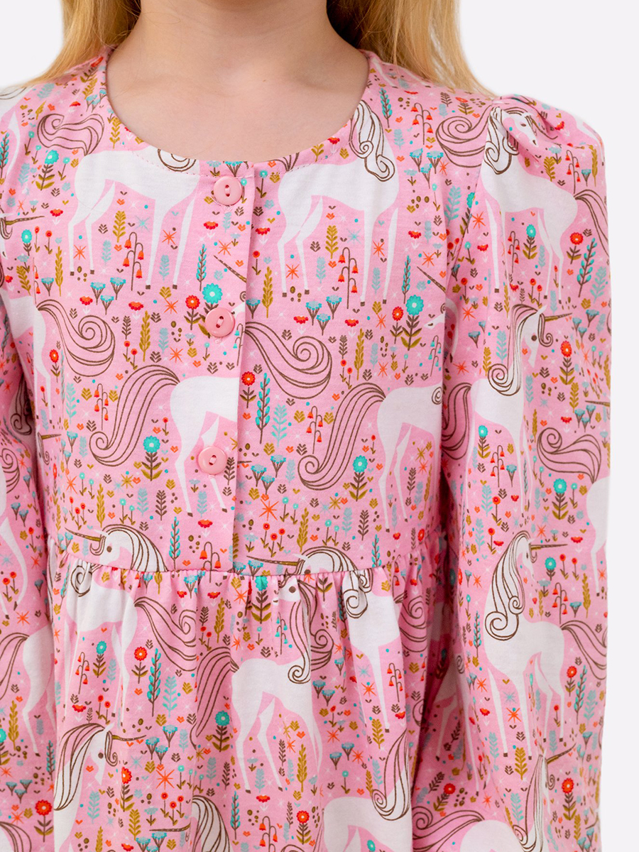 Платье HappyFox HFLUN974лошади.розовый - фото 4