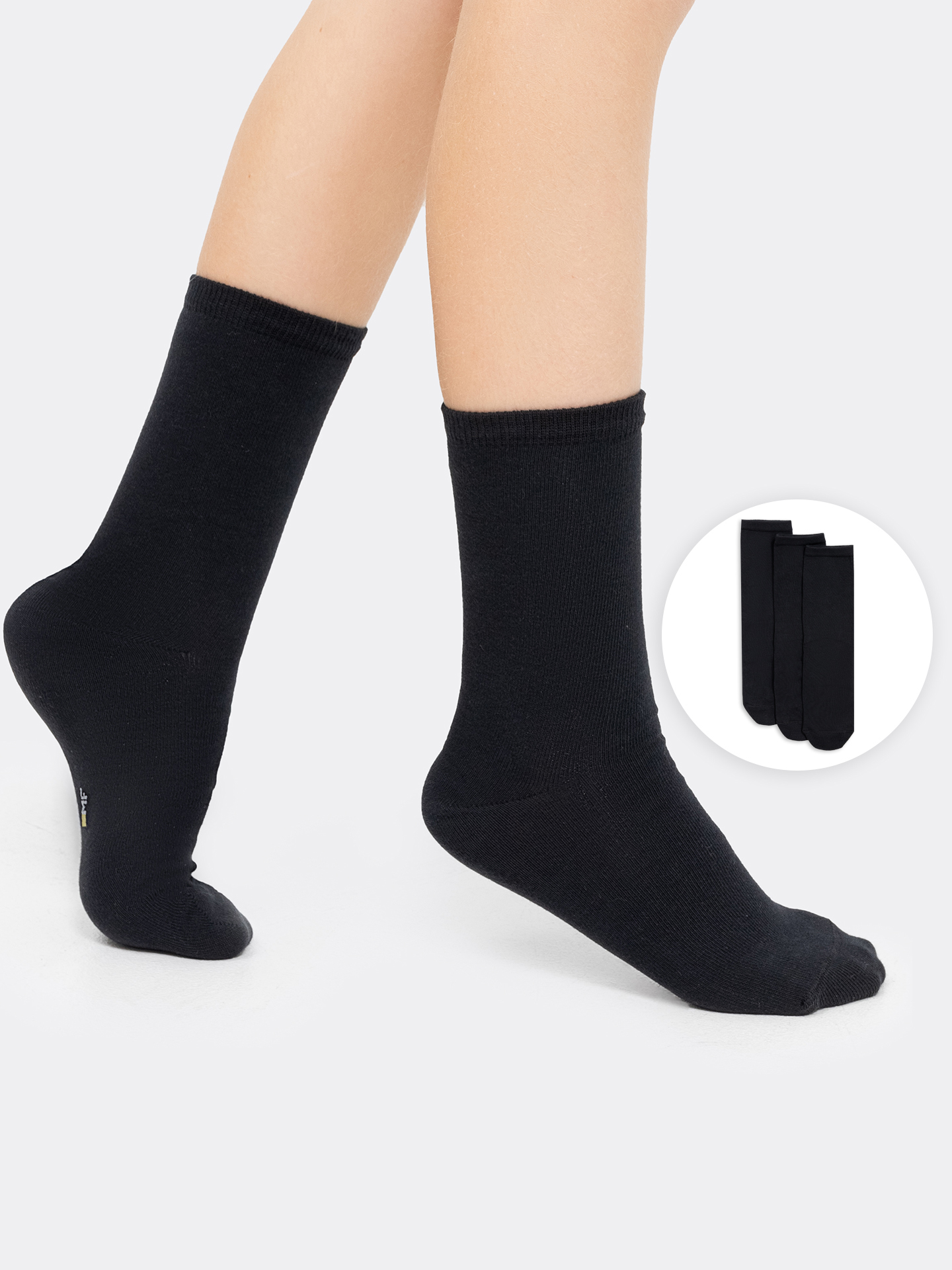 Носки 3 пары Mark Formelle (Марк Формэль) 430A-1407/черный-3/ - фото 1