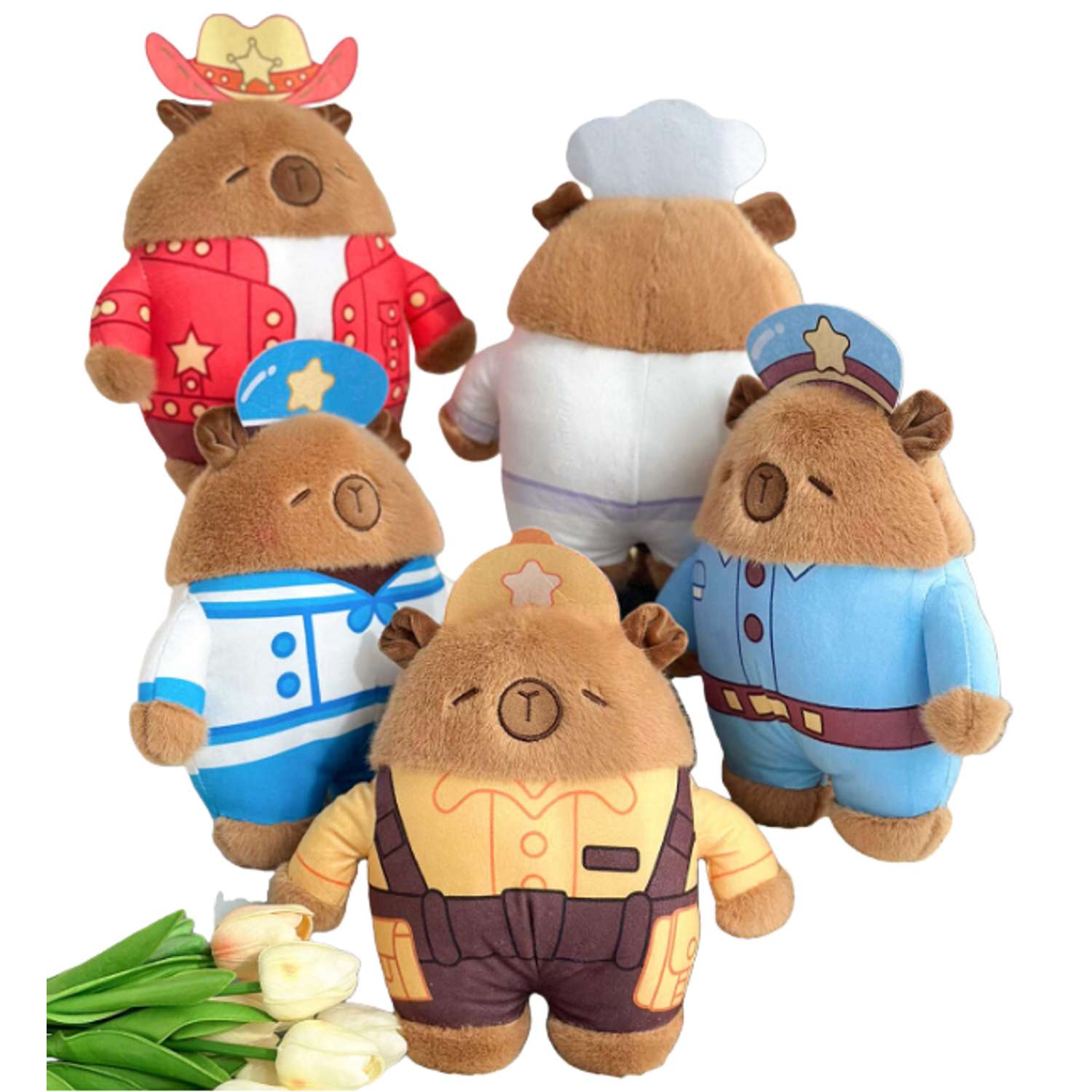 Мягкая игрушка ё капибара в костюме в ассортименте - фото 1