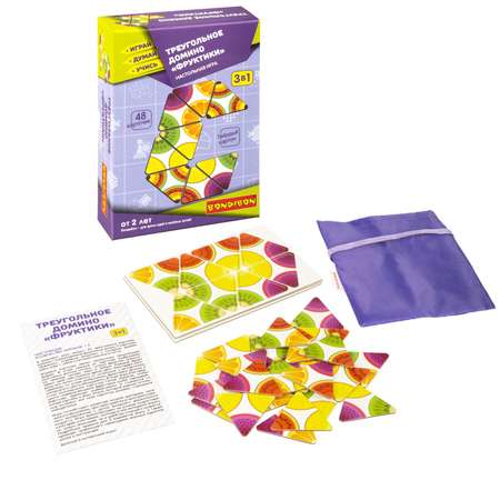 Настольная игра Bondibon домино для малышей Фруктики