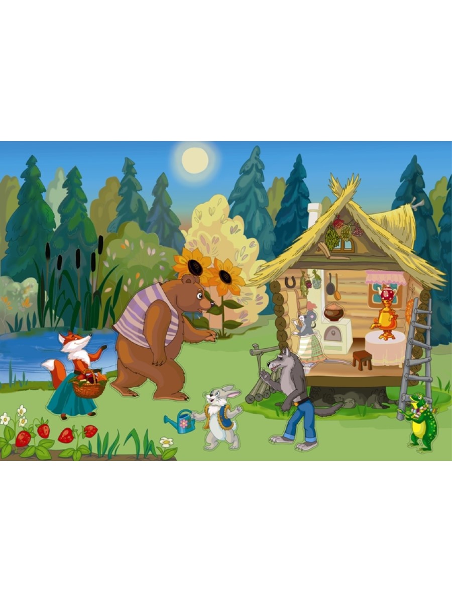 Игрушка Нескучные игры книжка Сказка Теремок - фото 3