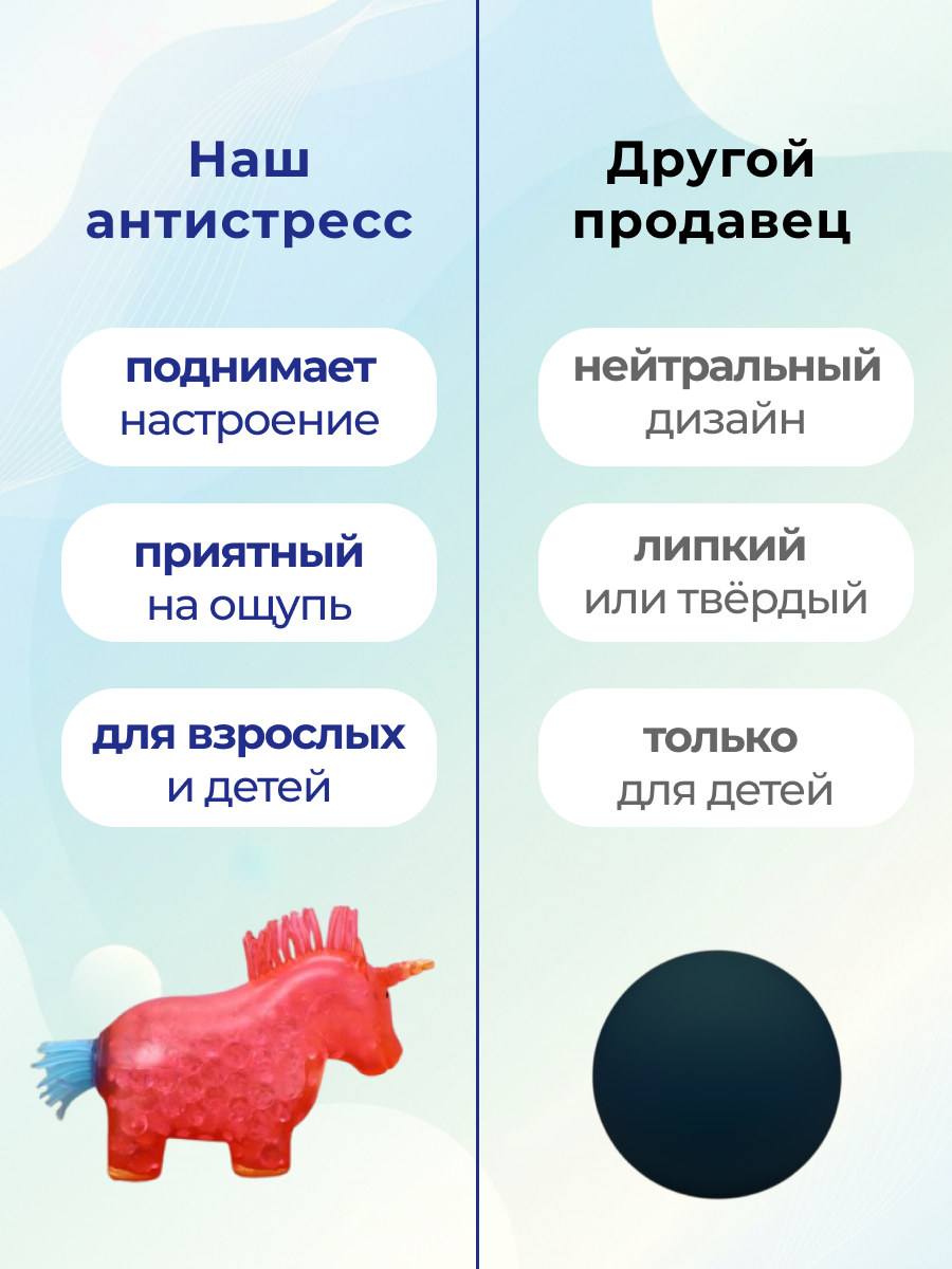 Игрушка-антистресс iLikeGift сквиш Единорог красный - фото 7