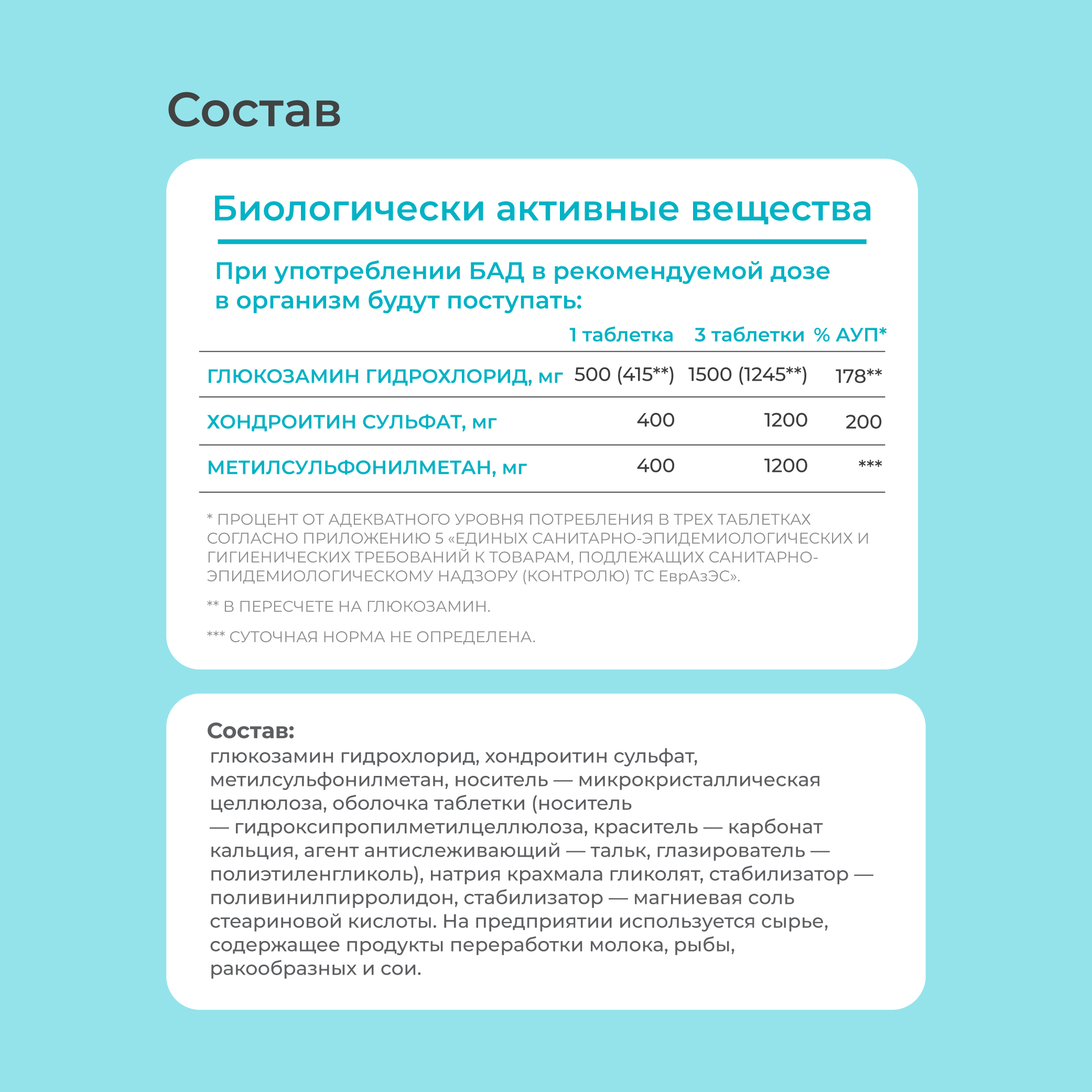 Набор витаминов для суставов и связок LeafToGo Хондроитин + МСМ 90 таблеток и Коллаген 1 2 и 3 типа 120 шт - фото 8