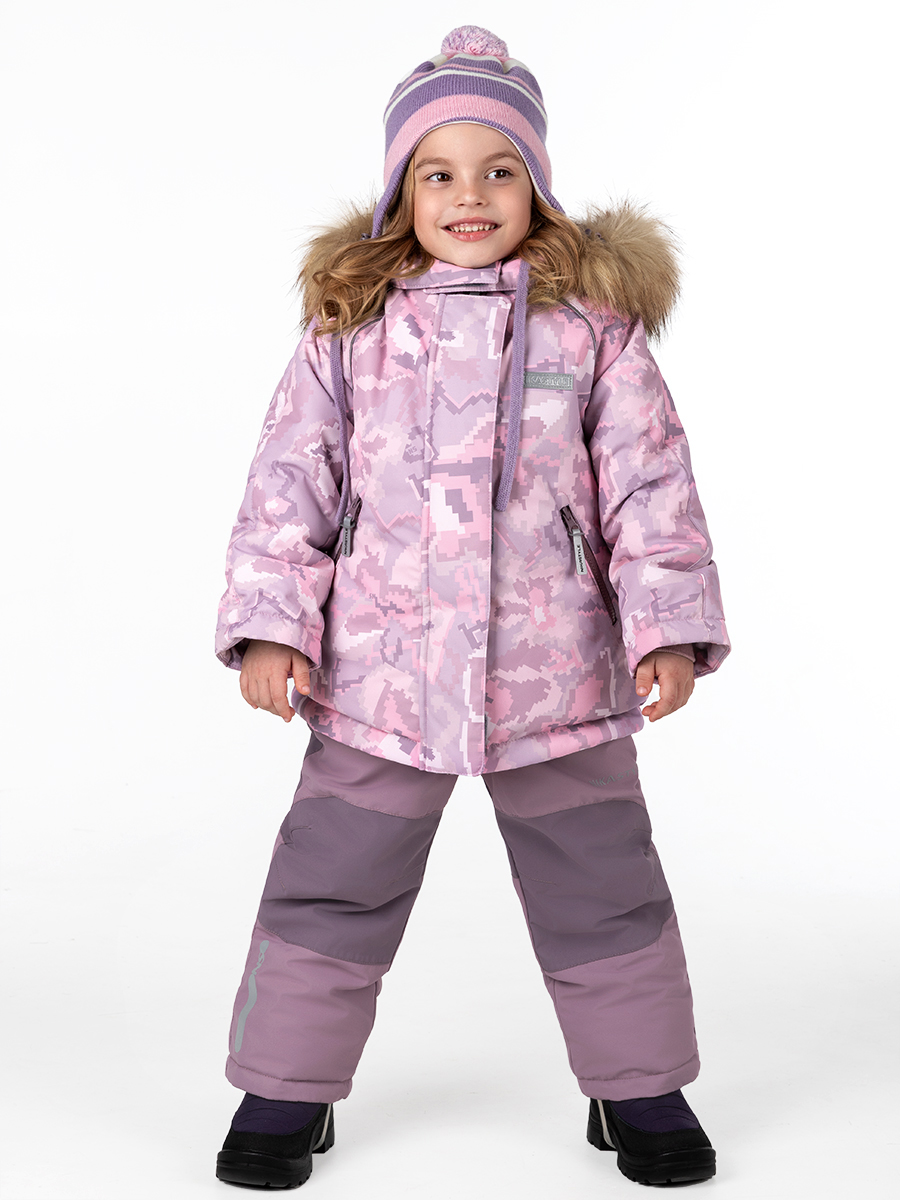 Куртка и полукомбинезон NIKASTYLE 7з0624 роза/орхидея - фото 1