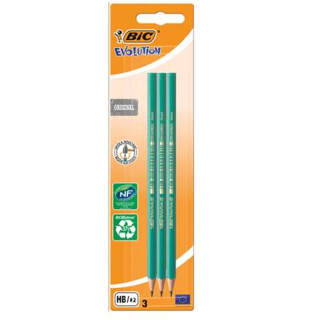 Карандаши чернографитные BIC 3 шт.