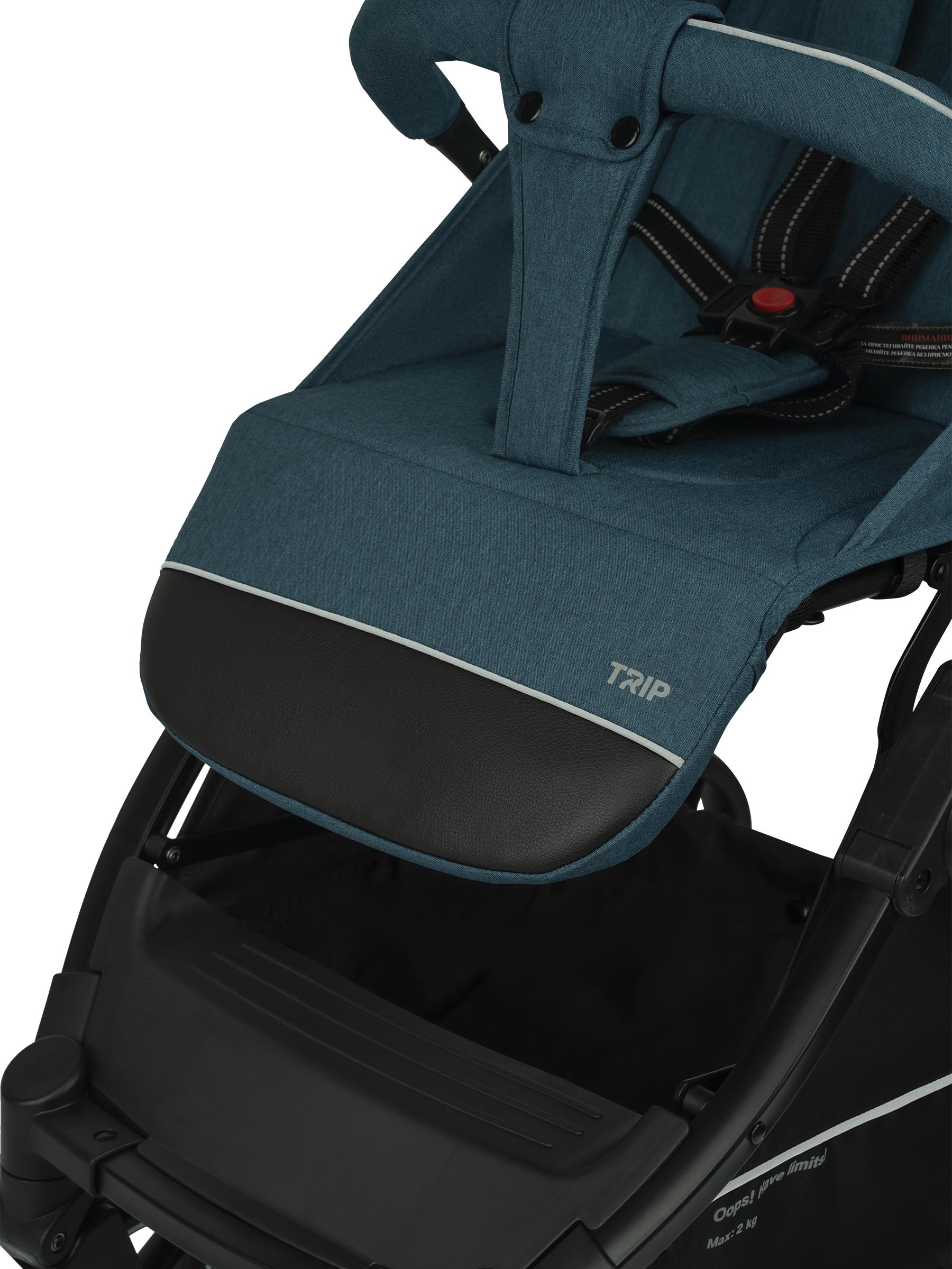 Коляска прогулочная Indigo Trip для путешествий синий - фото 25