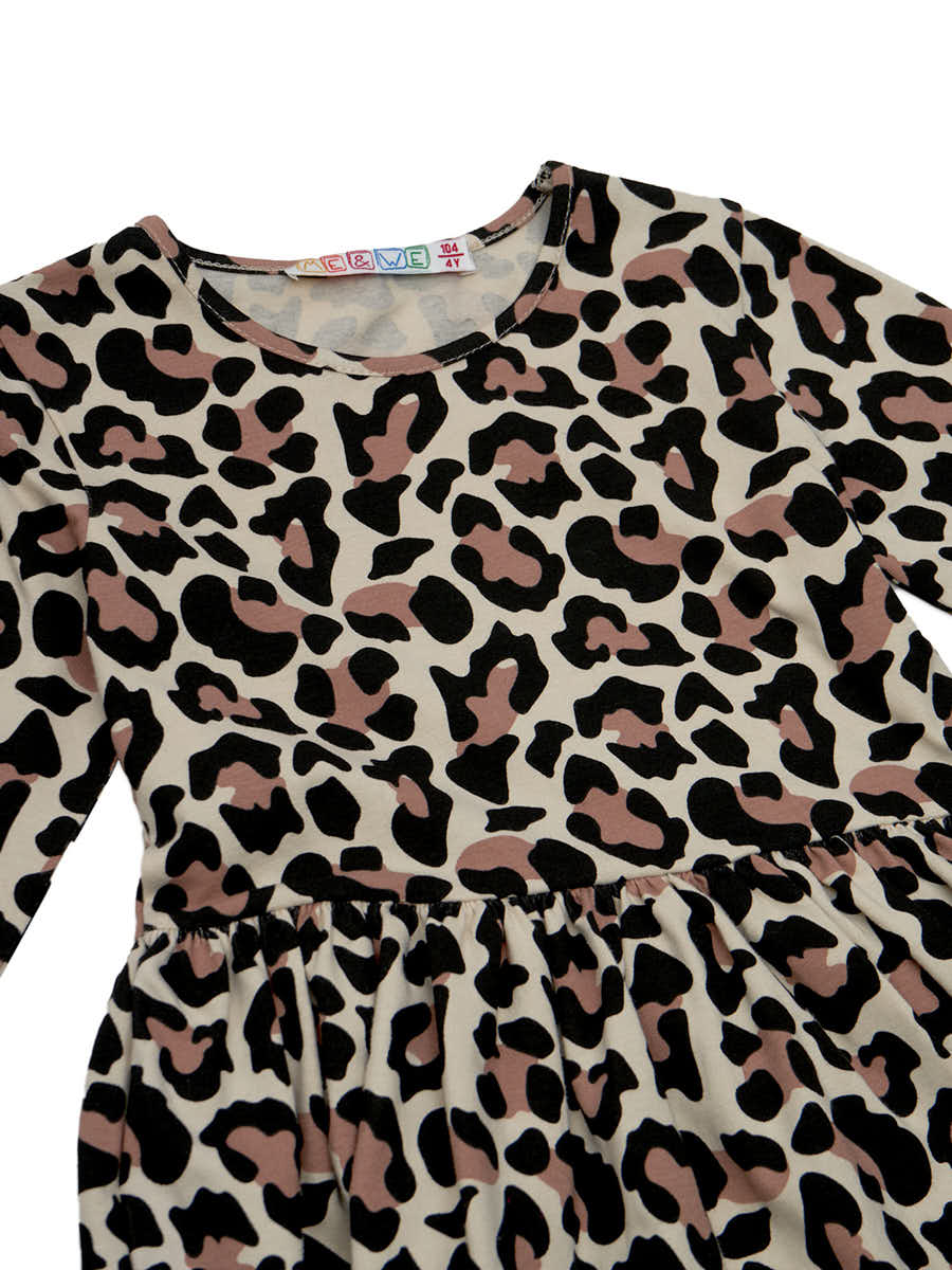 Платье ME WE KG223-J602-631_Коричневый/Леопард - фото 6