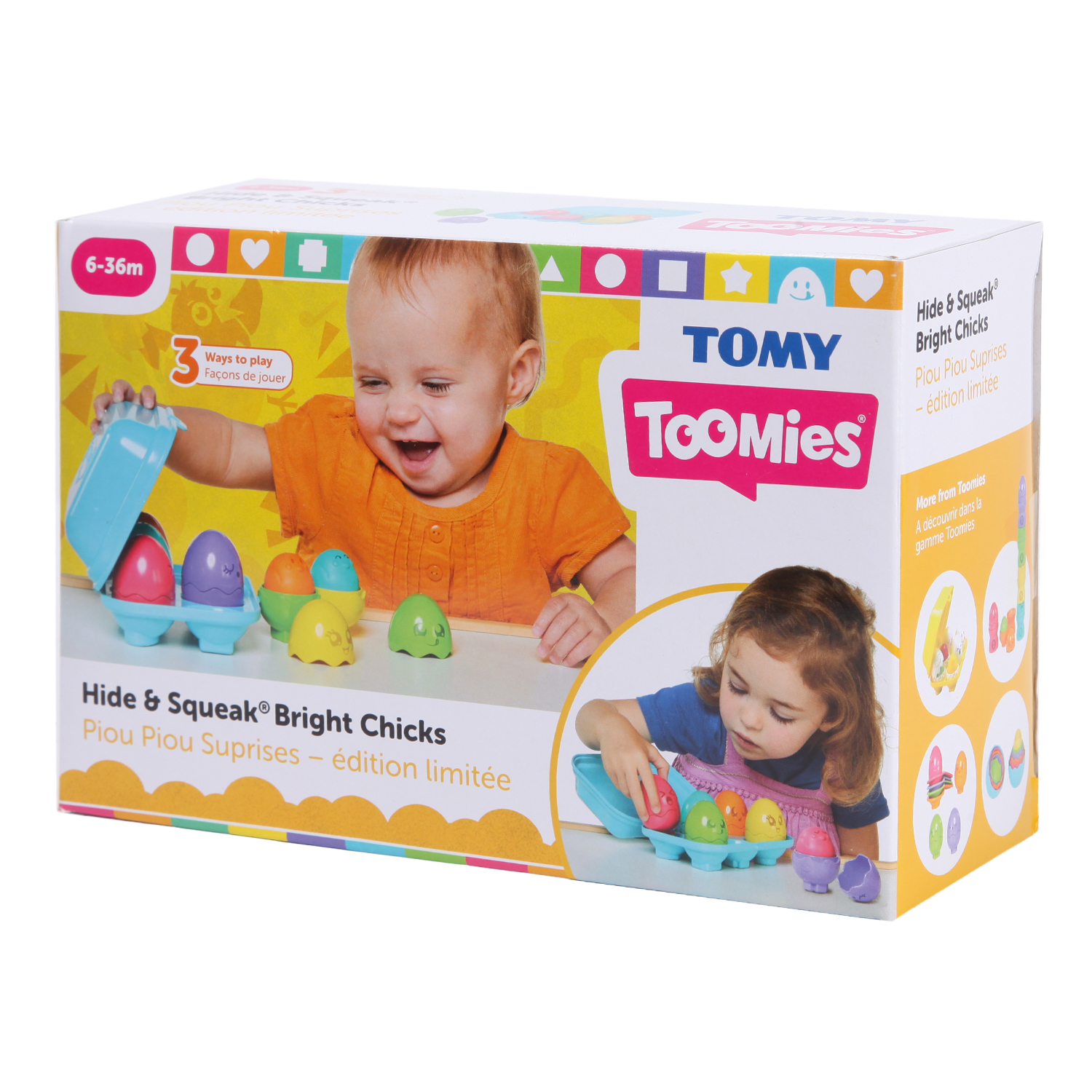 Игрушка Tomy сортер Разноцветные цыплята - фото 1