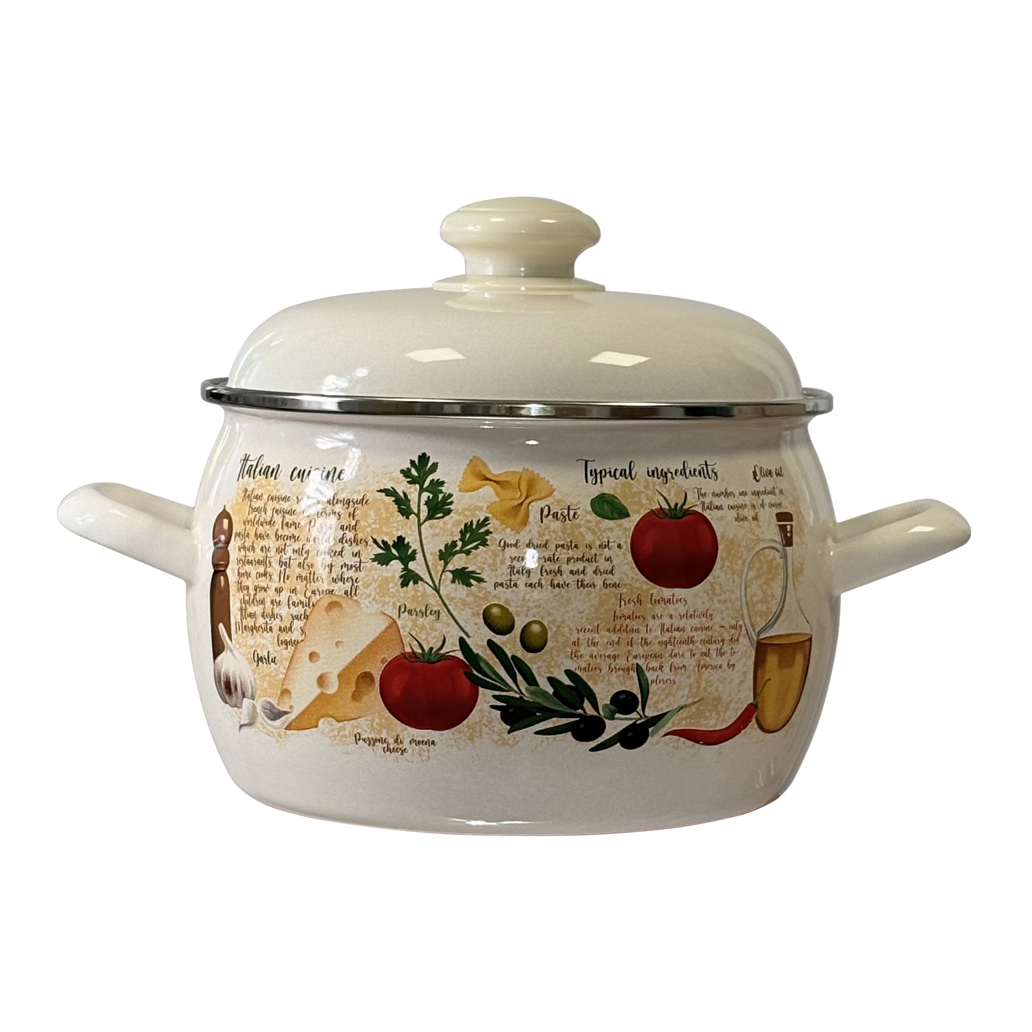 Кастрюля Лысьвенские эмали Капрезе 3.5л - фото 1