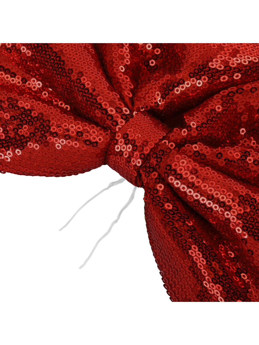 Елочные игрушки Золотая сказка украшение новогодней елки Бант с пайетками 20x22 см - фото 9