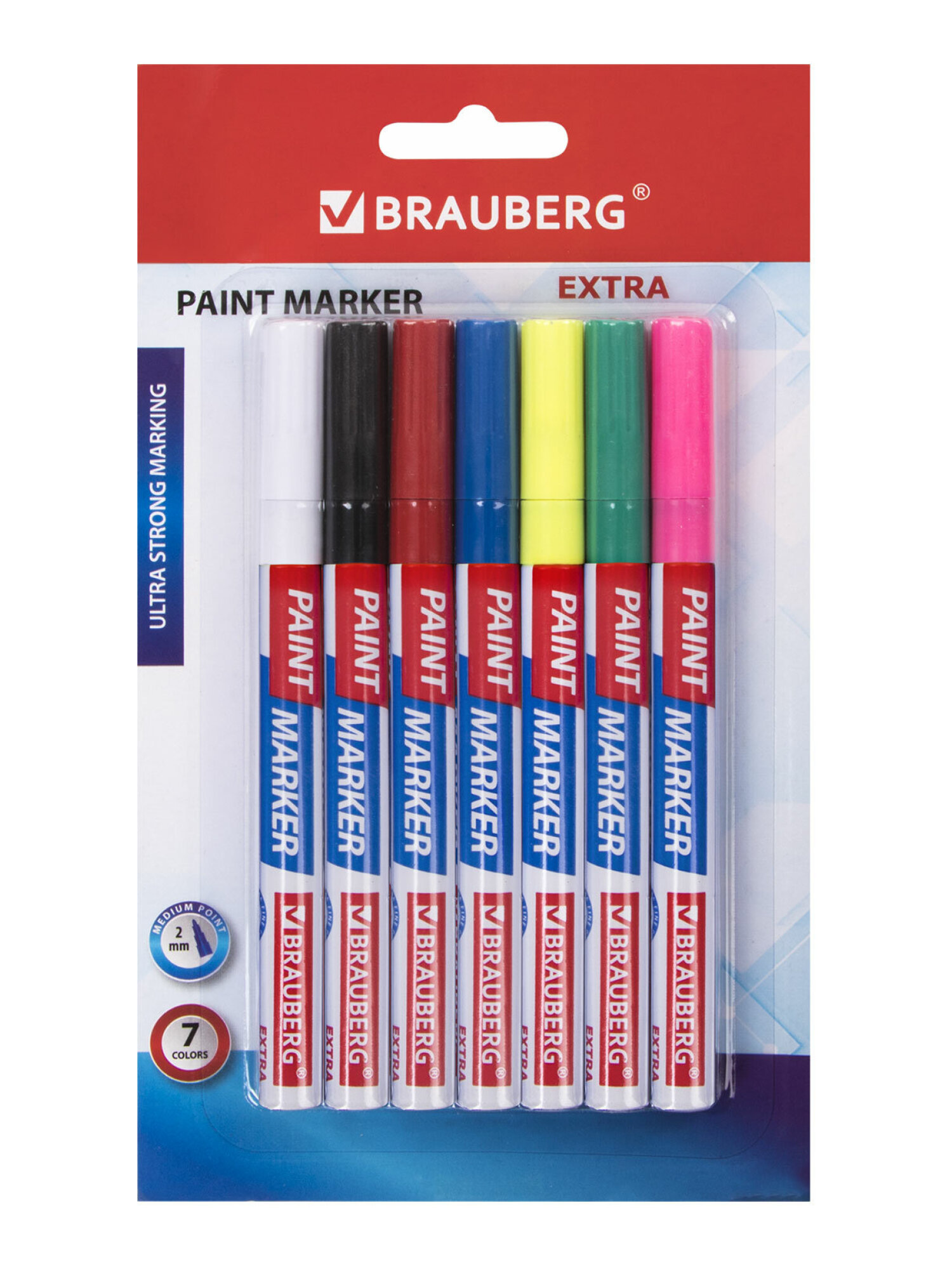 Маркеры Brauberg 7 шт. - фото 11