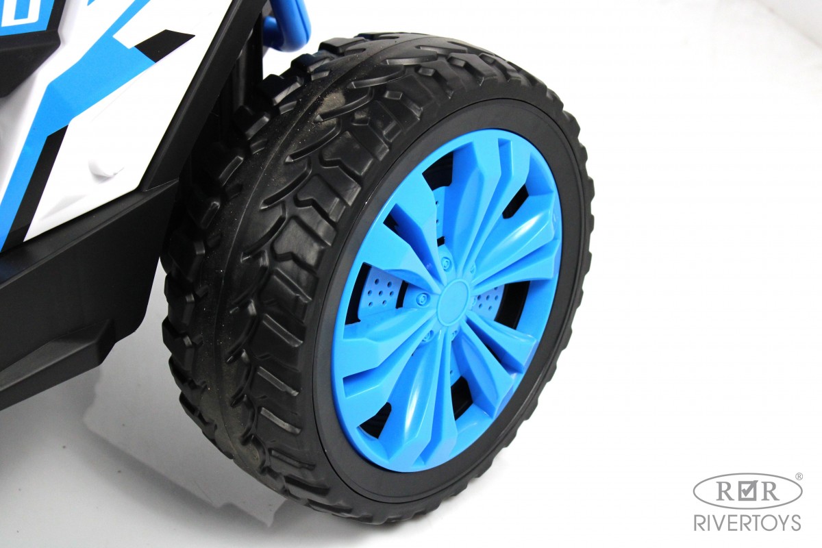 Электромобиль RIVERTOYS F888FF-4WD-BLUE С пультом ДУ - фото 14