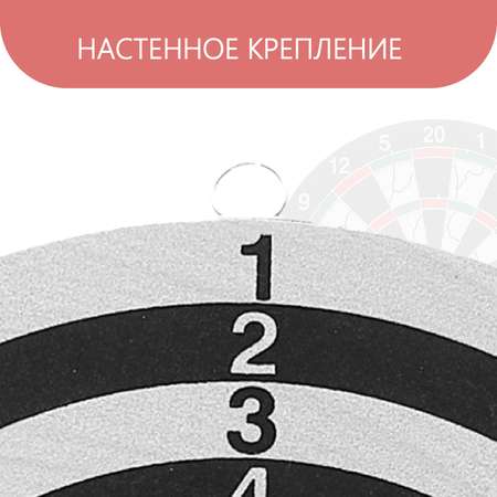 Дартс Sima-Land подарочный в коробке. d=40.5 см. 6 дротиков