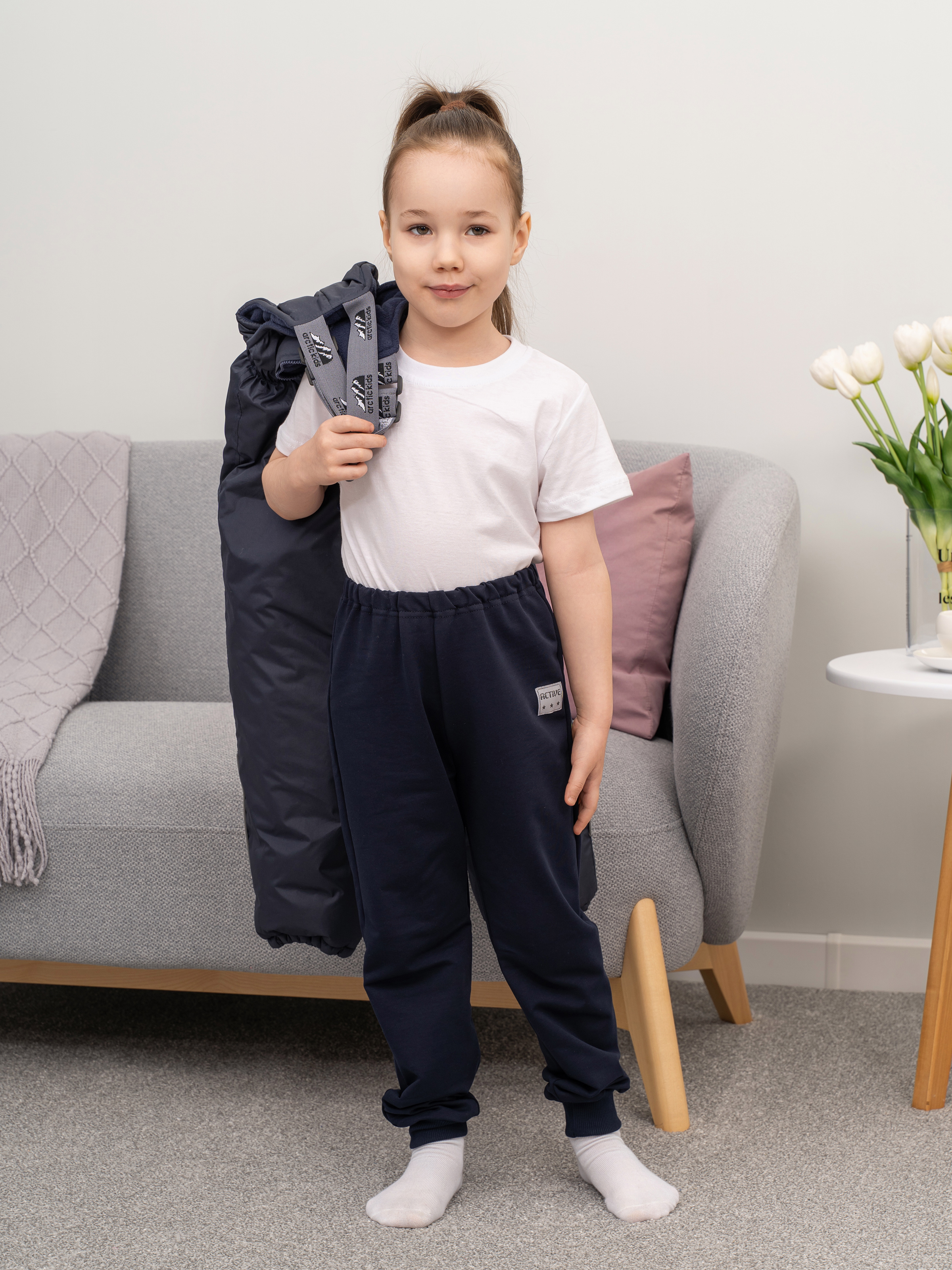 Брюки Утенок 445н т.синий - фото 11