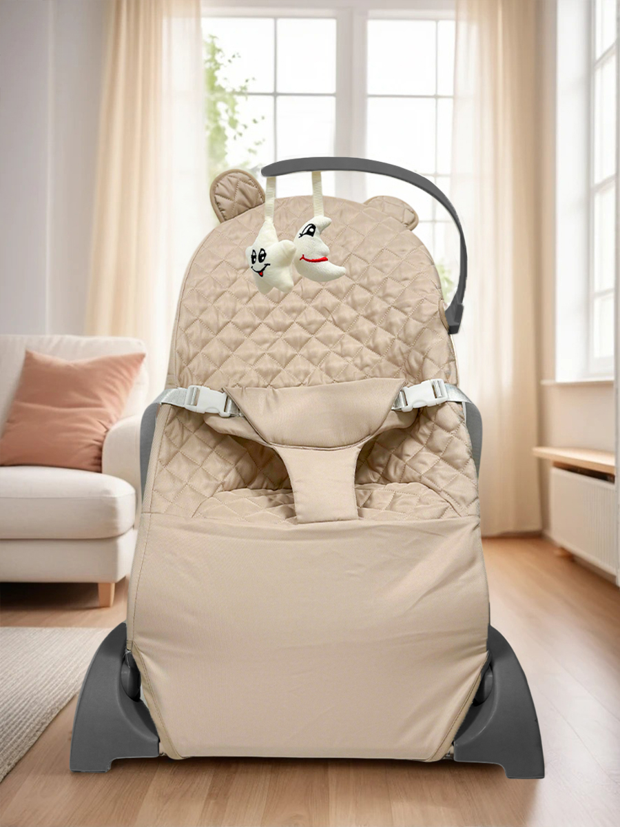 Шезлонг CINLANKIDS бежевый - фото 9