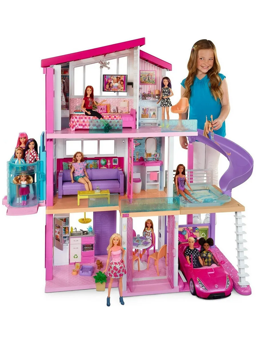 Домик для кукол Barbie 150 см с мебелью 120512 - фото 1