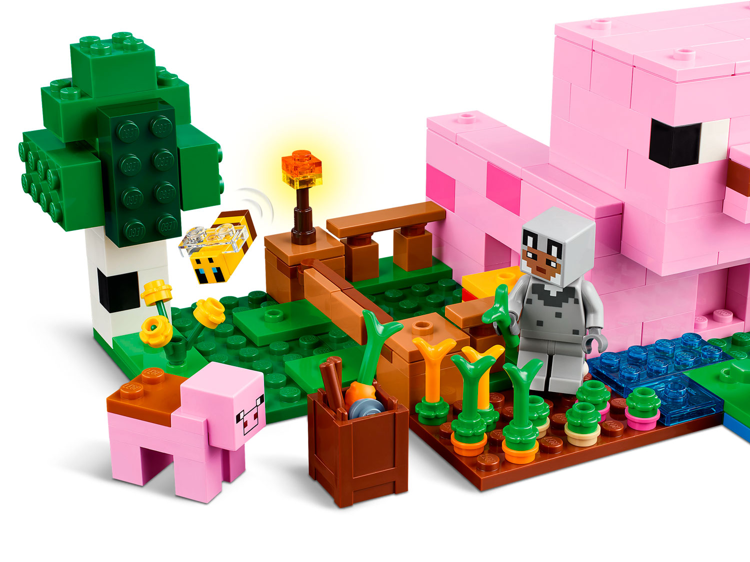 Конструктор LEGO Minecraft Домик для поросят 21268 238 дет. - фото 6