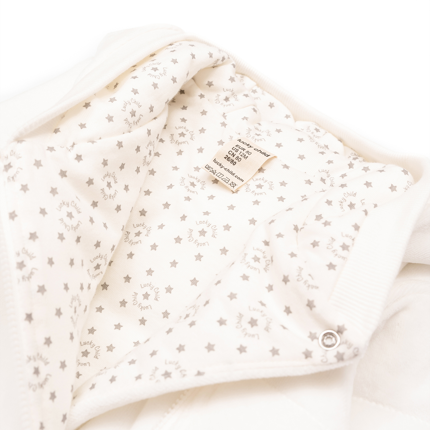 Комбинезон утепленный Lucky Child 142-72/молочный/0-2 - фото 9