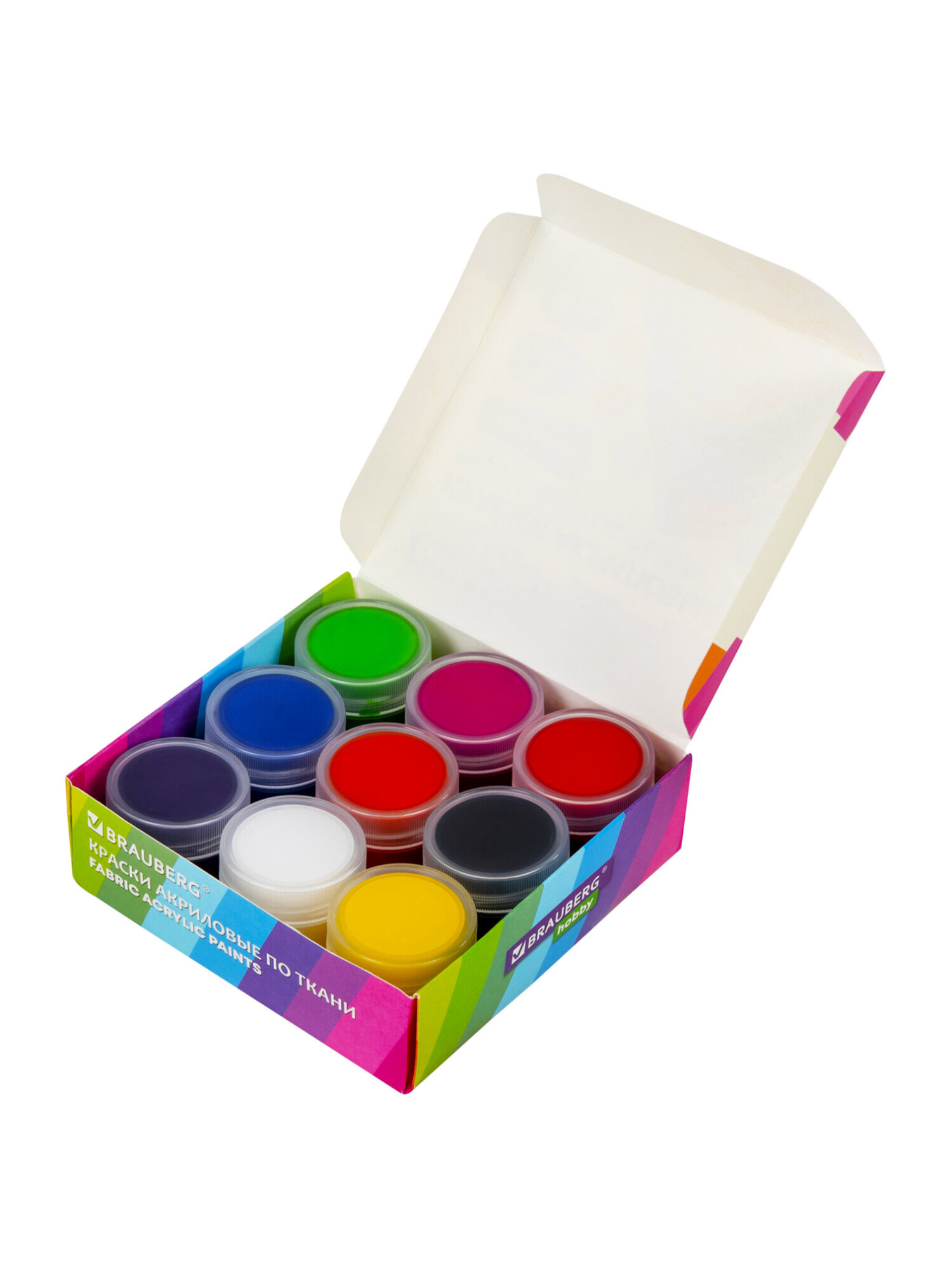 Краски акриловые Brauberg 9 цв. - фото 15