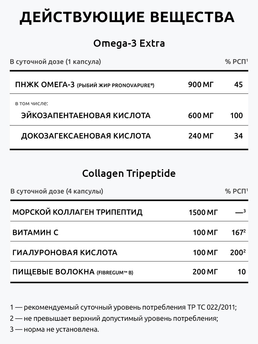 Комплекс для роста волос UltraBalance Омега 3 экстра и коллаген 120 капсул - фото 7