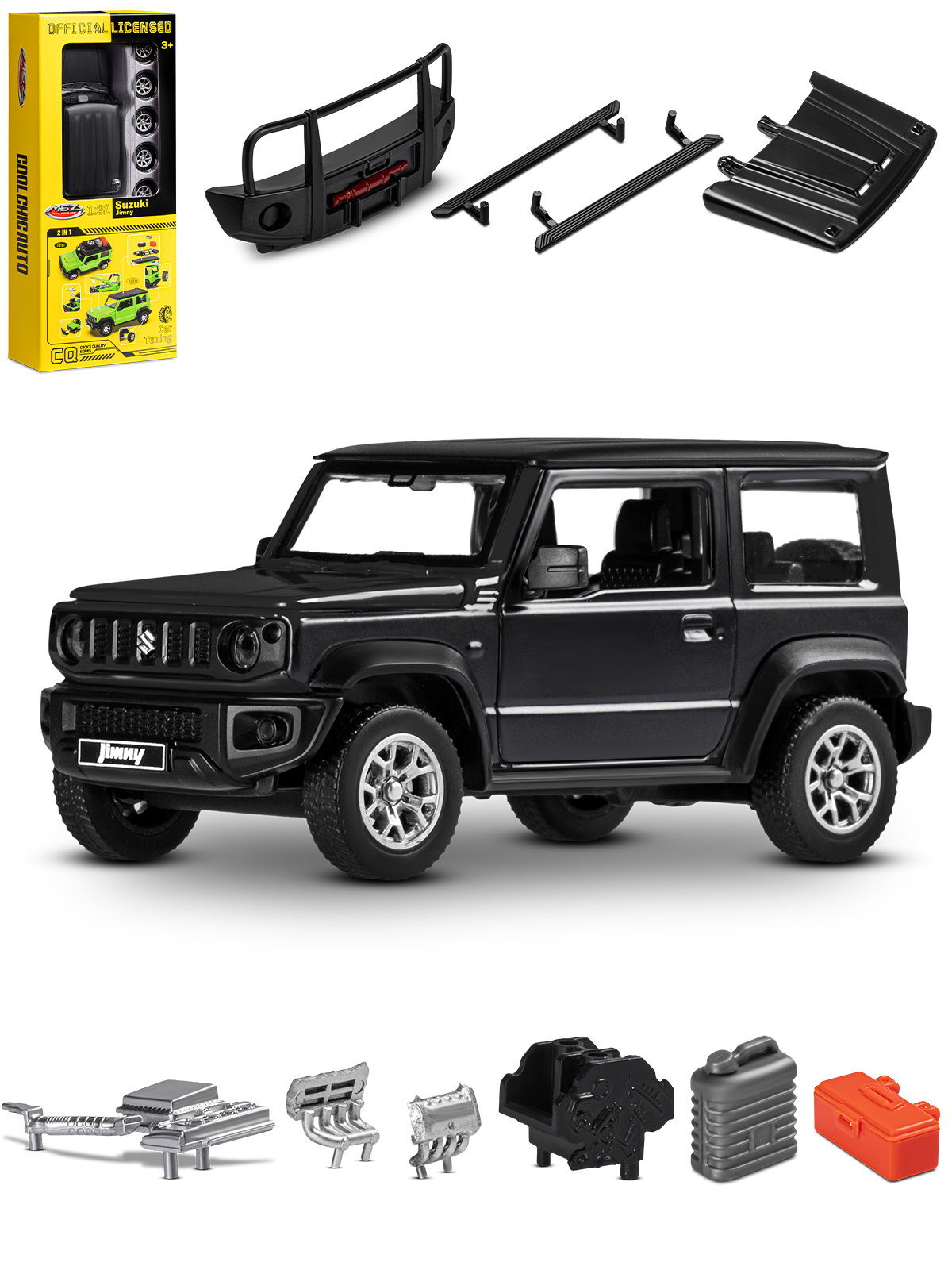 Автомобиль AUTODRIVE Suzuki Jimny 2018 Сборная модель 1:32 JB1251657 - фото 8