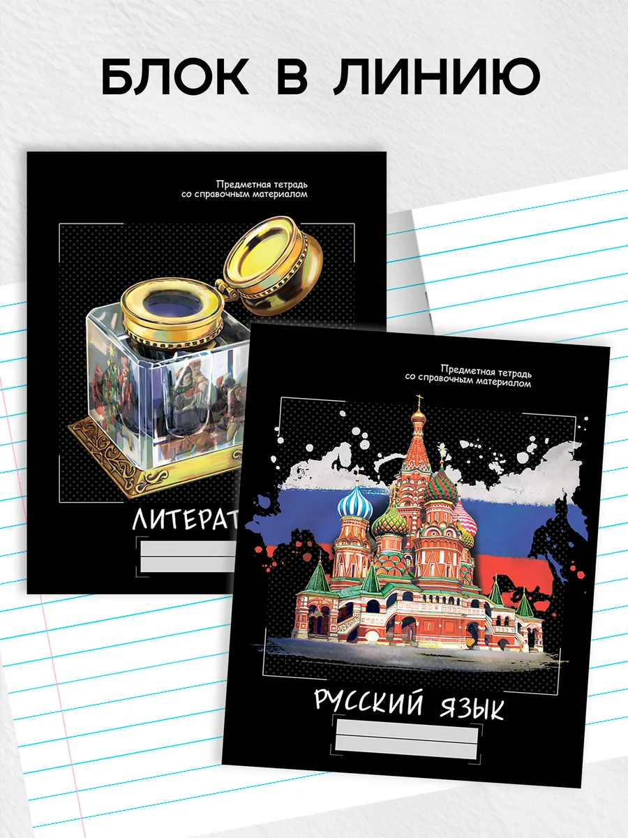 Тетрадь Prof-Press 24 лист. 10 шт. (Иностранный язык, Биология, История, Русский язык, Литература, Алгебра, Информатика) - фото 4