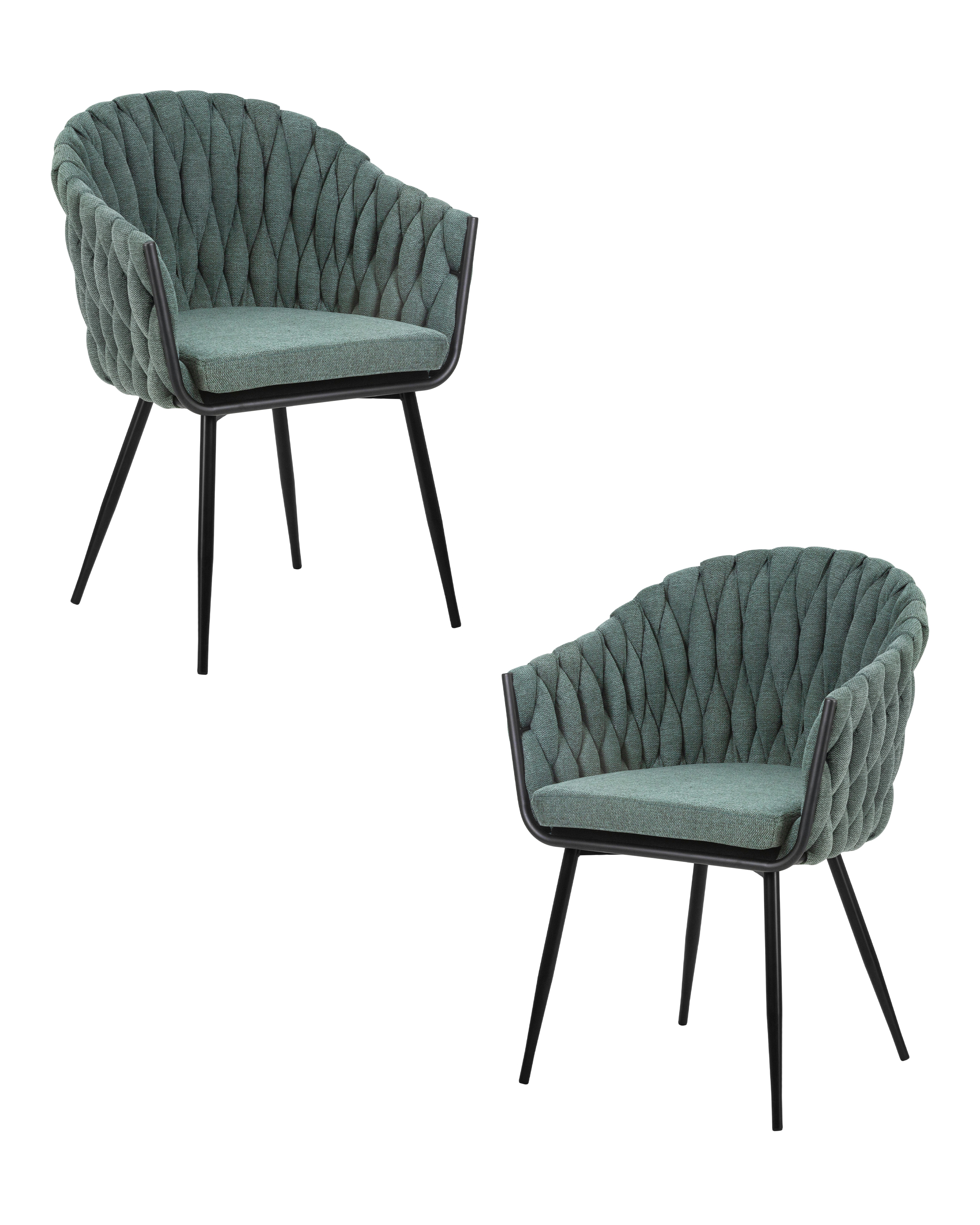 Изображение товара Обеденные стулья DOBRIN MATILDA 2 шт с мягкой тканью и металлокаркасом