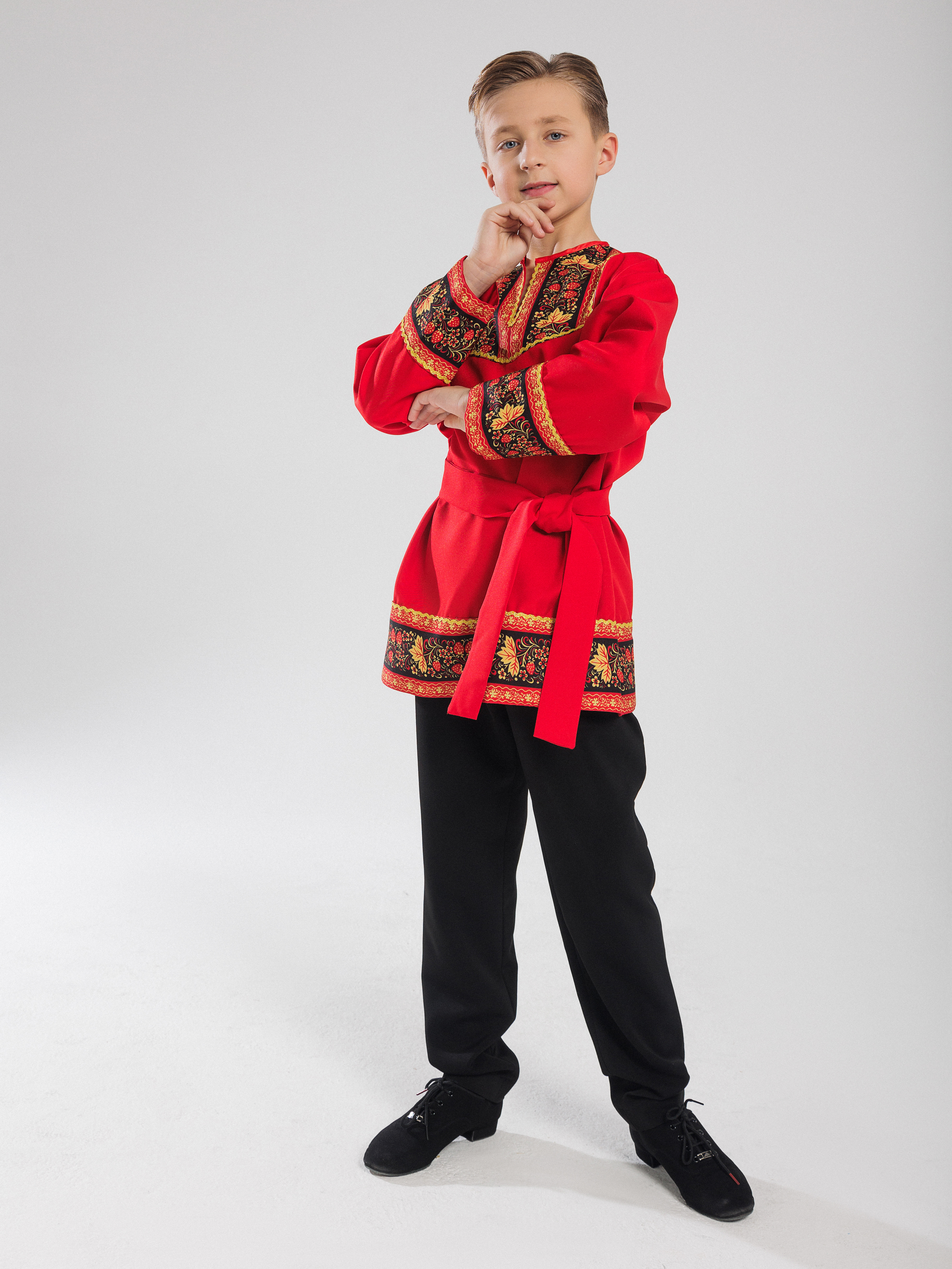 Рубашка русская народная Gala-Вальс С/Иван/красн/мальч - фото 8