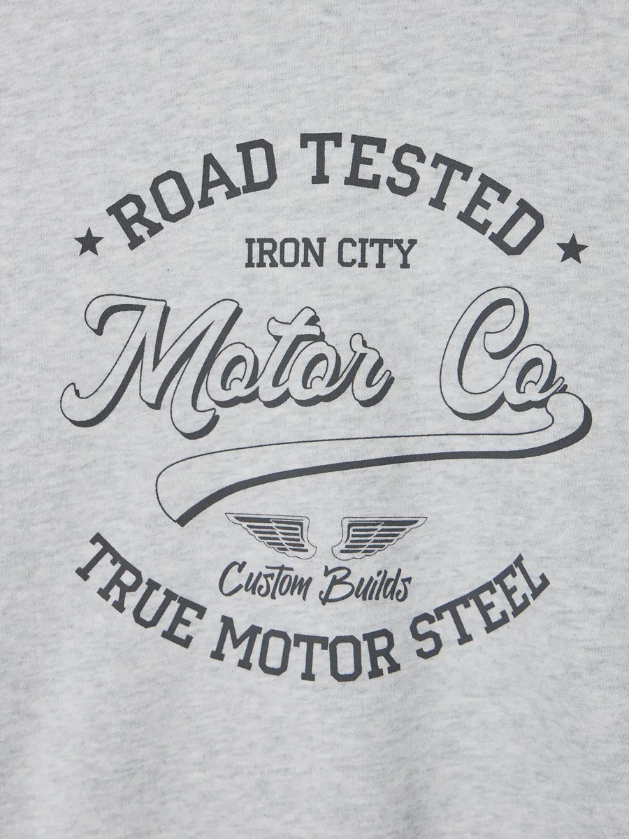 Свитшот Mark Formelle (Марк Формэль) 123447/серый меланж 4306-А +печать2 - фото 9