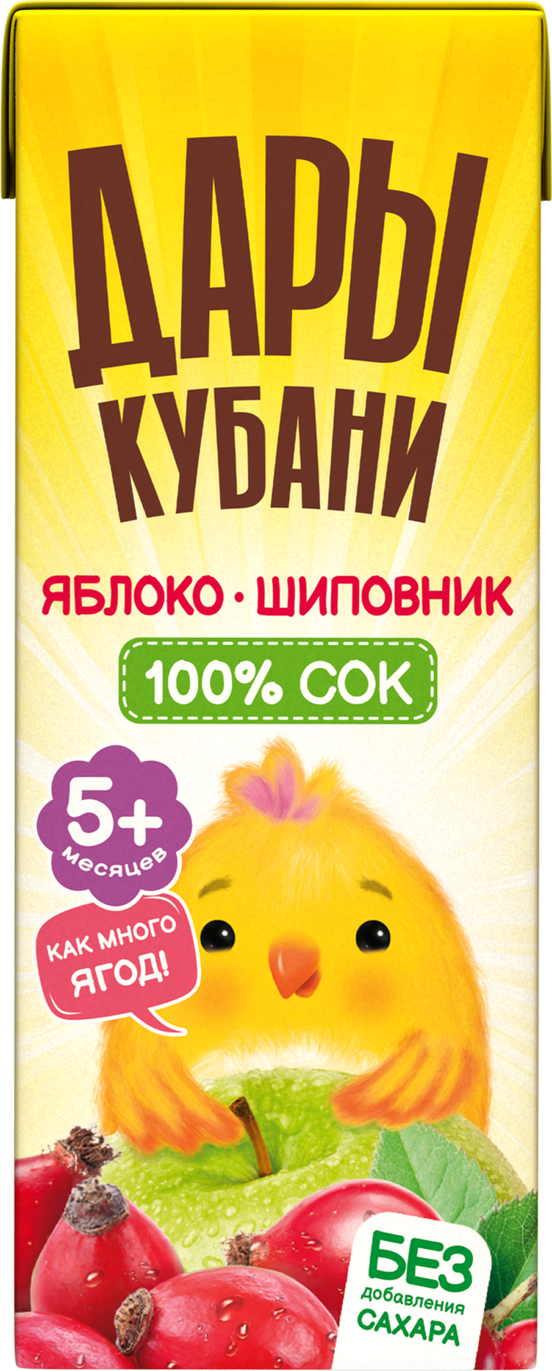 Сок Дары Кубани Яблоко-Шиповник с 5 мес 0.2 л 15 шт. - фото 5