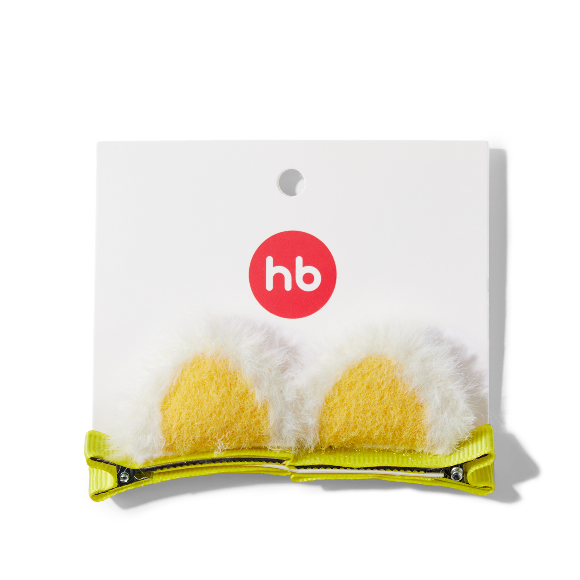 Заколки для волос Happy Baby кошачьи ушки желтые 40054_yellow - фото 6